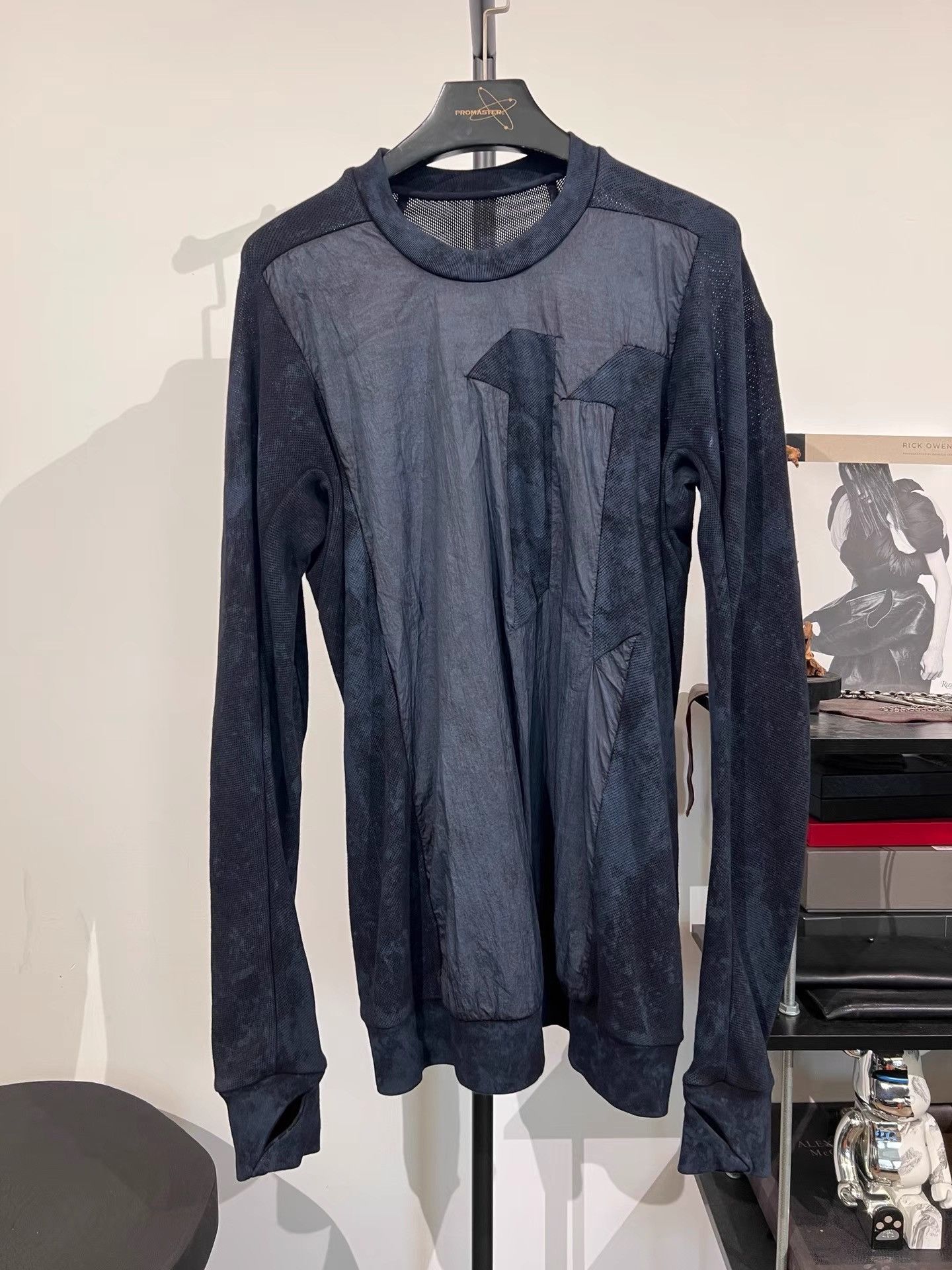 11 By Boris Bidjan Saberi 11by BBS CR1 Ink Faded Mesh Pullover K35 Size US L / EU 52-54 / 3 - 1 Thumbnail
