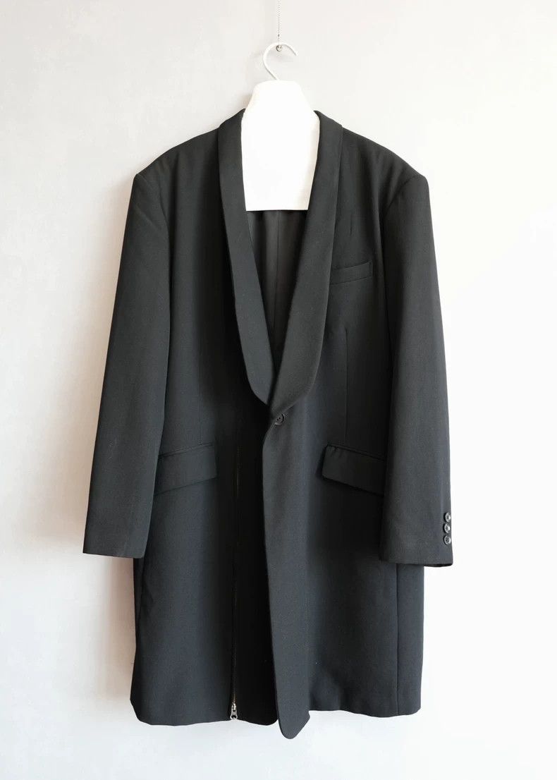 Yohji Yamamoto Yohji Yamamoto 04AW Shawl Collar Zip Show Coat 2503-Nextar Size US L / EU 52-54 / 3 - 3 Thumbnail
