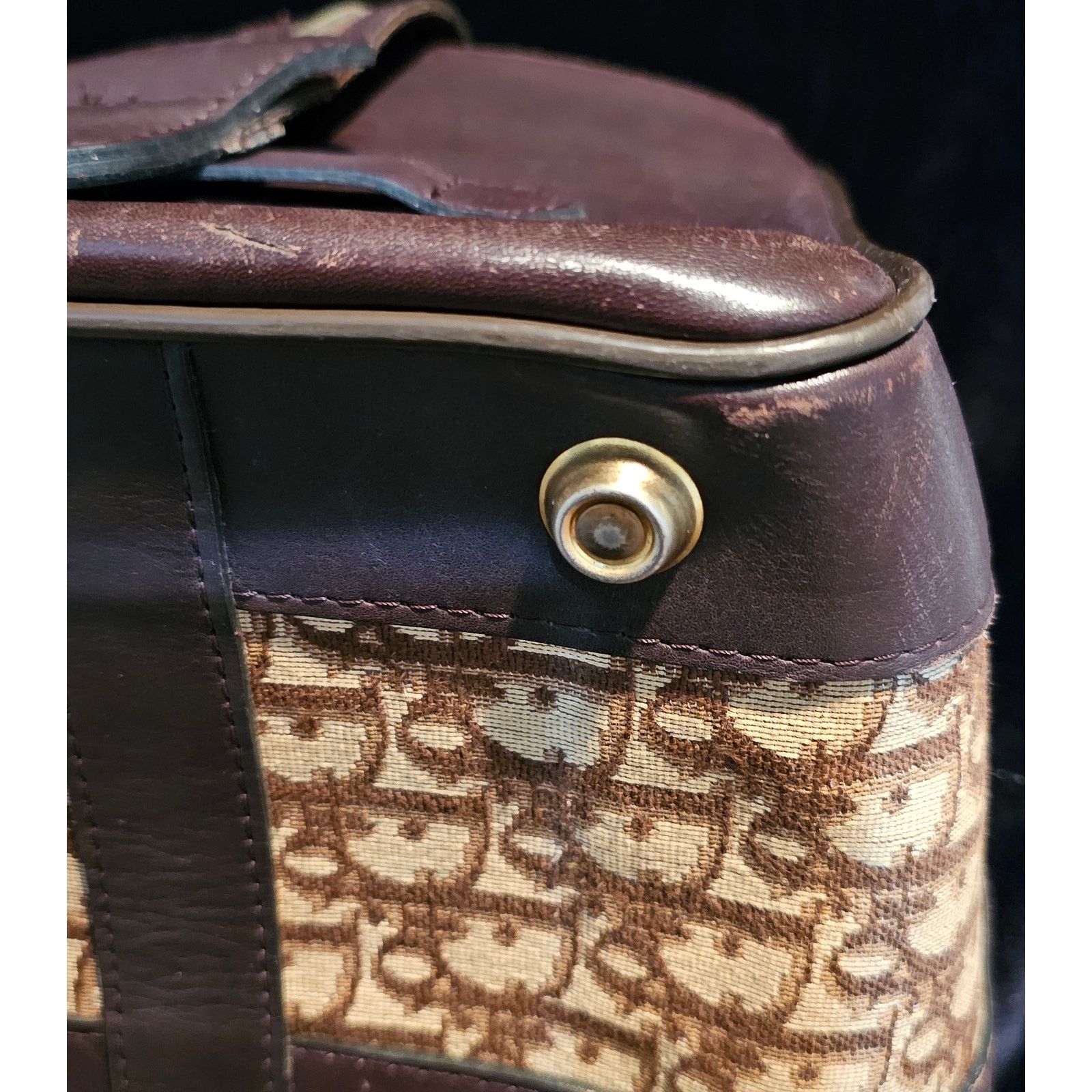 Dior CHRISTIAN DIOR 1960s RARE Early Oblique Monogram Travel Bag Size ONE SIZE - 19 Thumbnail