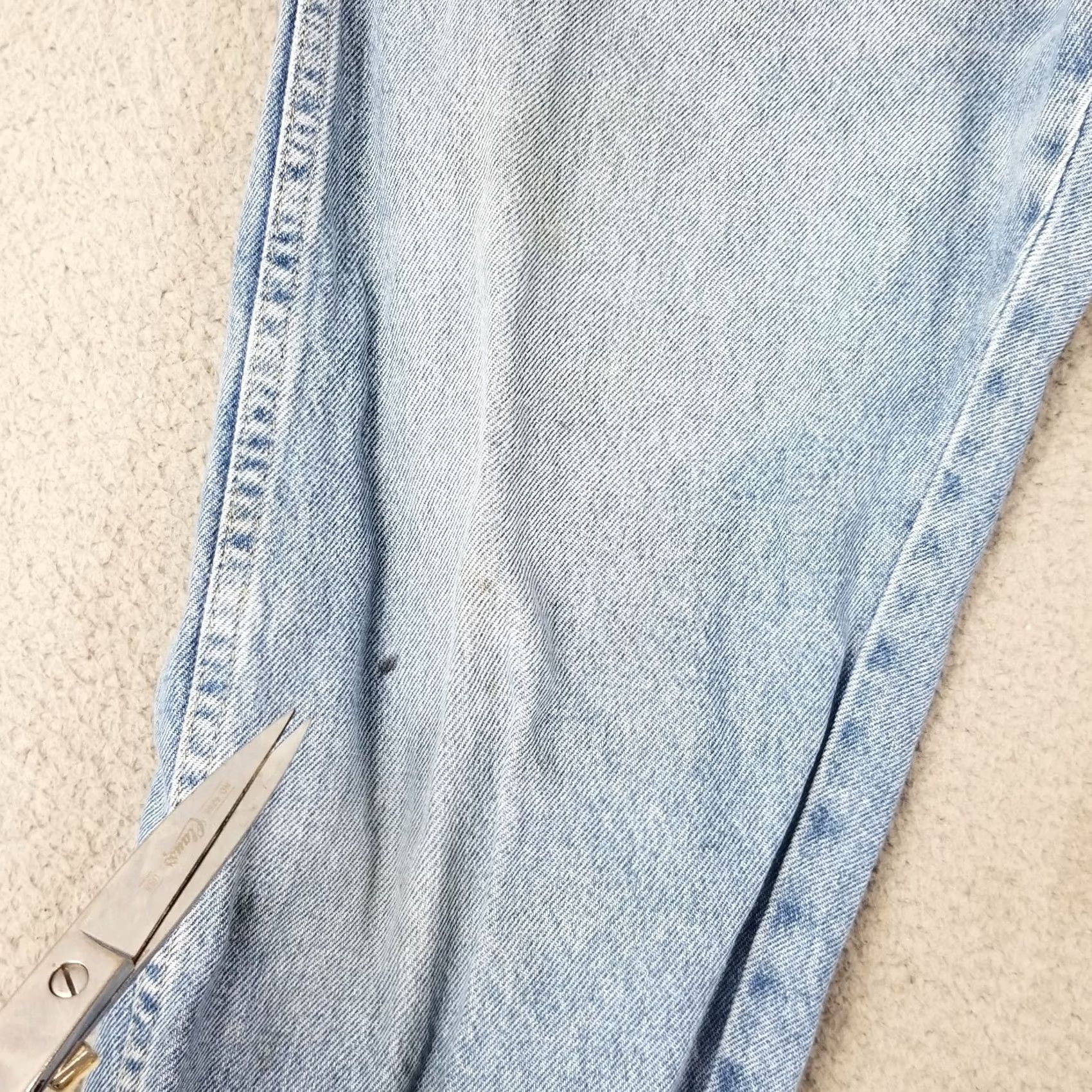 Wrangler Wrangler Jeans Men 34X29 96501SL Workwear Straight Relaxed Distressed Pockets Blue Denim Cotton Jeans Mens Size US 34 / EU 50 - 2 Thumbnail