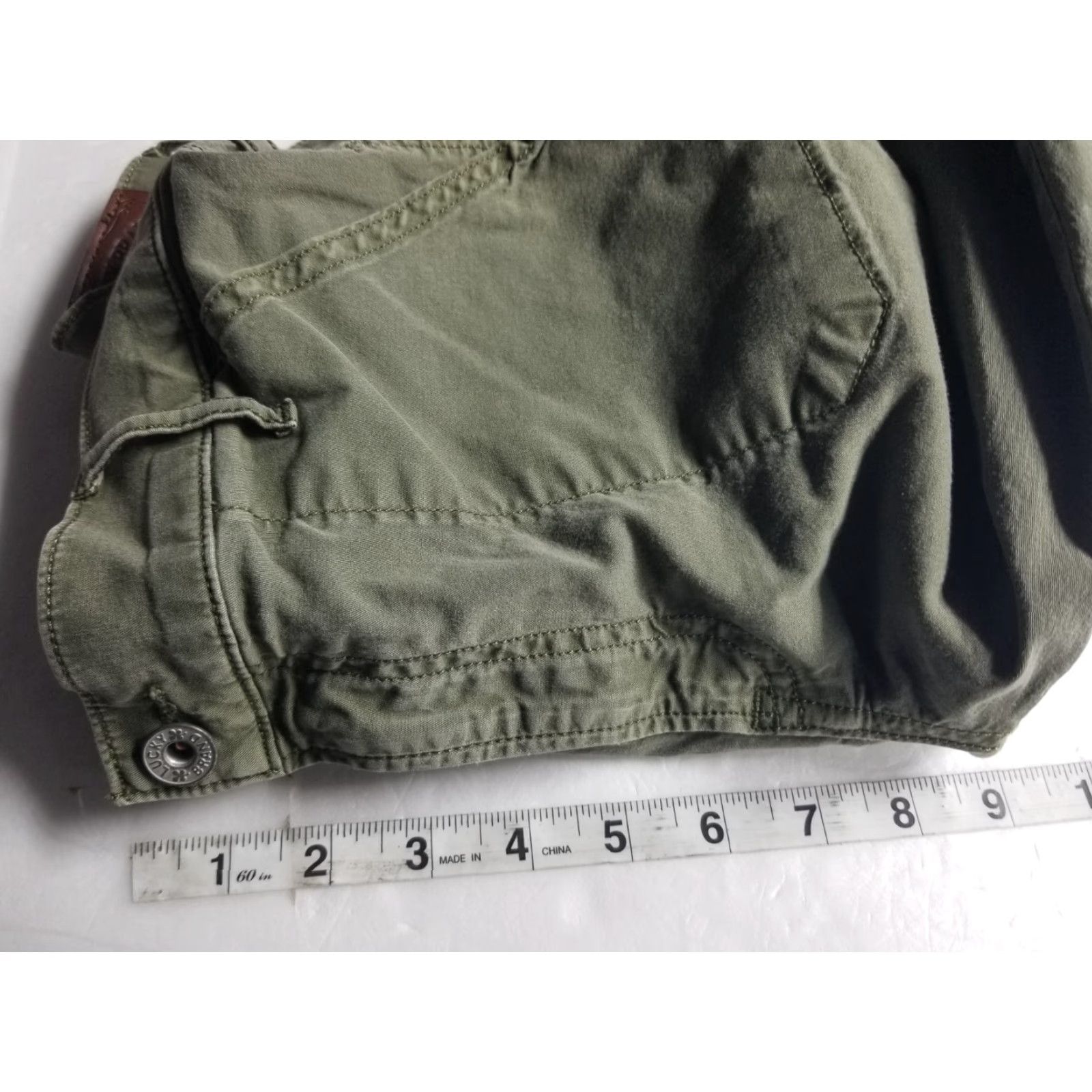 Lucky Brand Lucky Brand Jeans Women 2/26 Army Green Straight Stretch 5-Pocket Denim Inseam 28 in Size 26" / US 2 / IT 38 - 4 Thumbnail