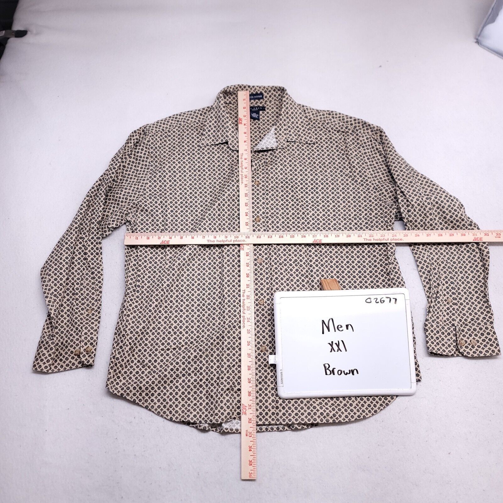 Ivy Crew Ivy Crew Button Up Long Sleeve Shirt Mens Size 2XL Brown Size US XXL / EU 58 / 5 - 6 Thumbnail