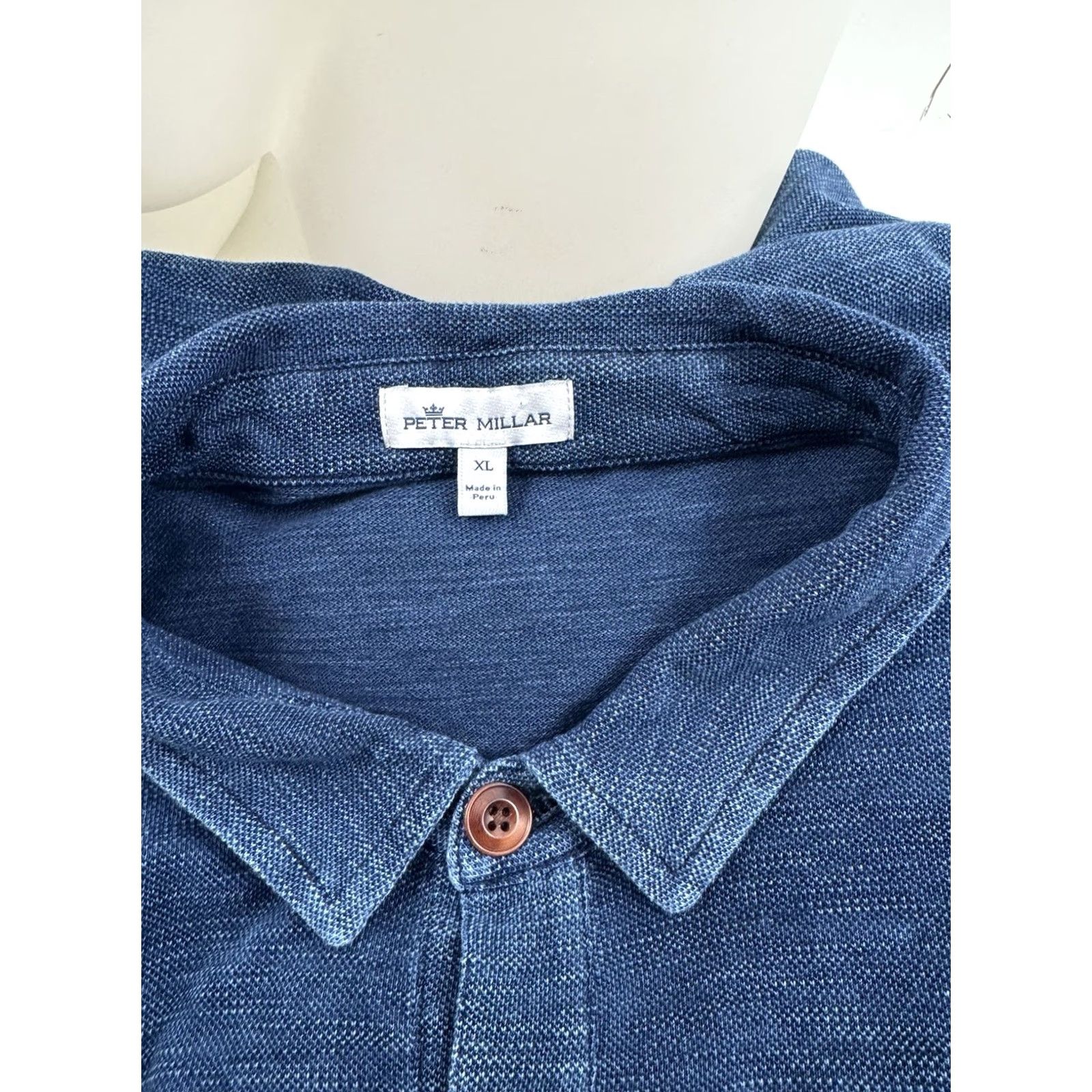 Peter Millar PETER MILLAR Shirt Jacket XL Lightweight 4 Pocket Mens Blue Size US XL / EU 56 / 4 - 4 Thumbnail