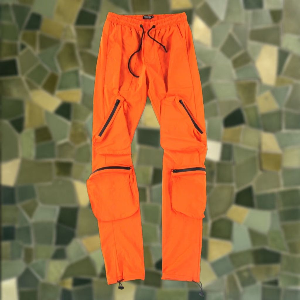 Vintage VINTAGE American Stitch Orange Stretch Zipper Pocket Cargo Skinny Pant Women Small Size 28" / US 6 / IT 42 - 1 Thumbnail