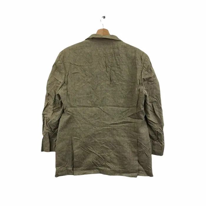Polo Ralph Lauren Vintage POLO RALPH LAUREN 3 Button Herringbone Blazer Coat Size 46R - 3 Thumbnail