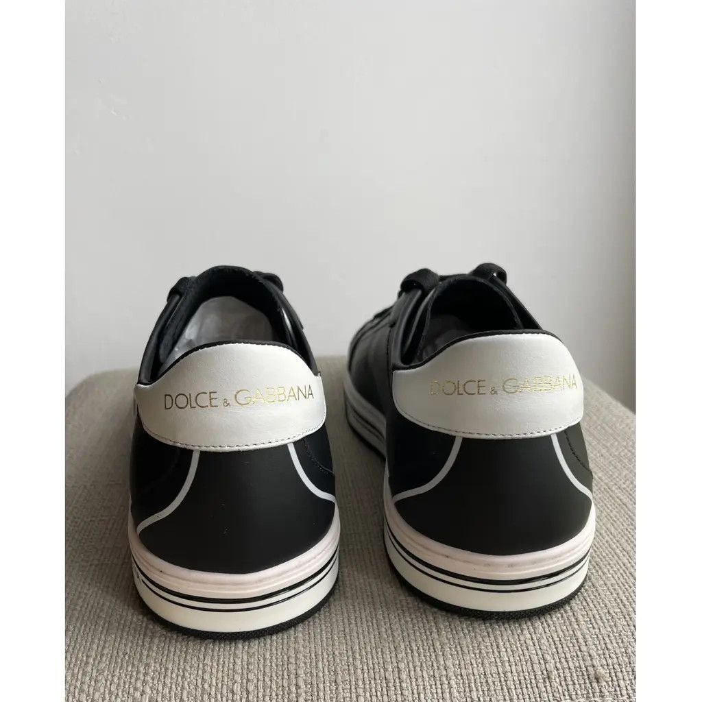 Dolce & Gabbana o1y0125 Logo Low-Top Sneakers in Black/White Size US 6 / EU 39 - 2 Thumbnail