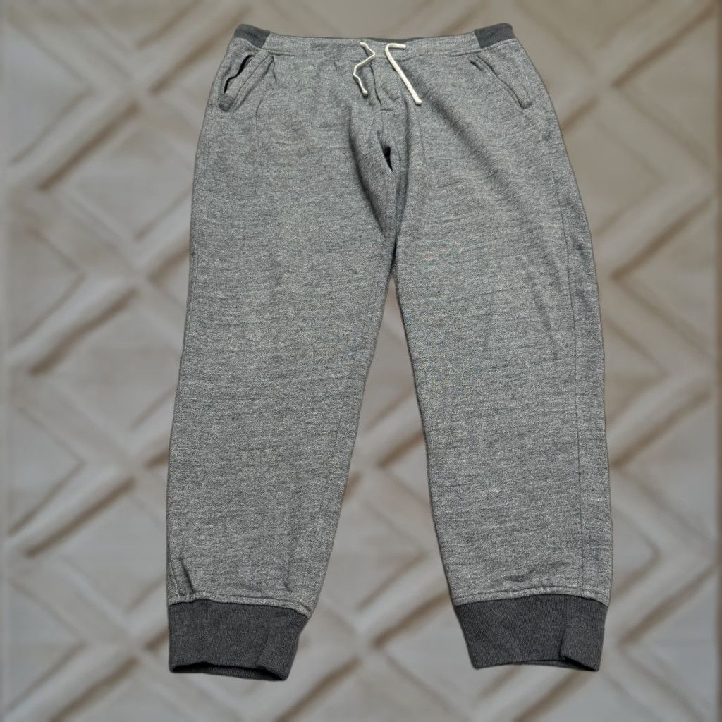 J.Crew J.Crew Athletic Jogger Sweatpants Mens Large Gray Zip Pocket Casual Activewear Size US 33 - 1 Thumbnail