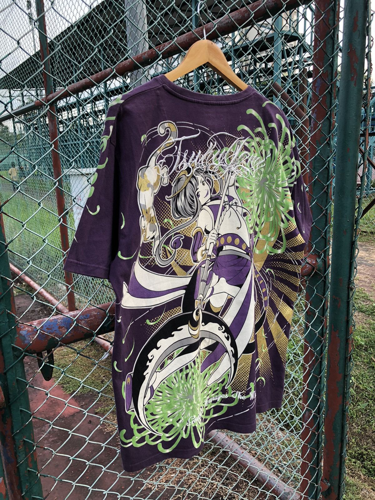 Japanese Brand 💥RARE💥Vintage OVP Sukajan Anime X Sexy Girl Tshirt Size US XXL / EU 58 / 5 - 7 Thumbnail