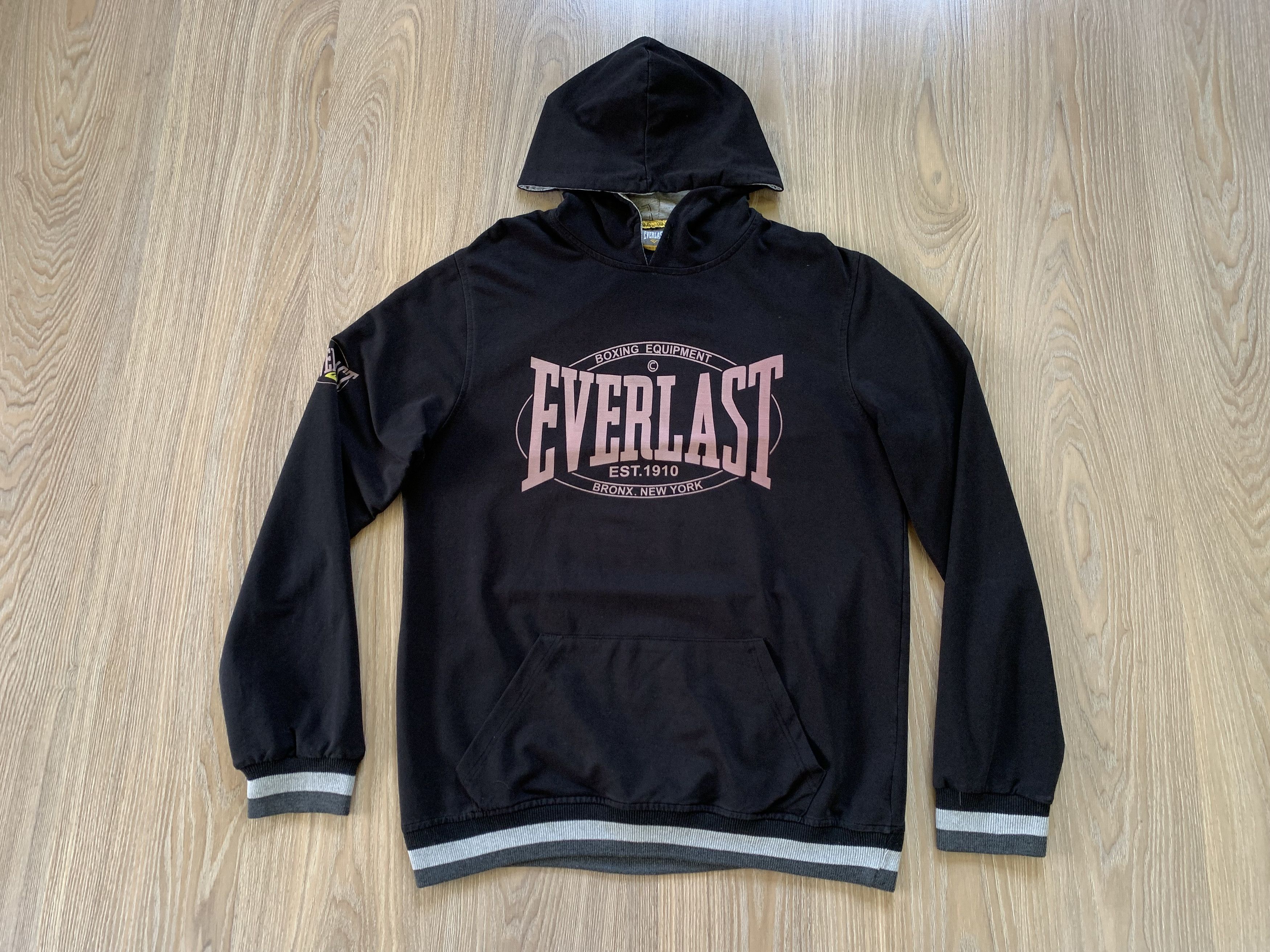 Everlast Black Cotton Printed T Shirt