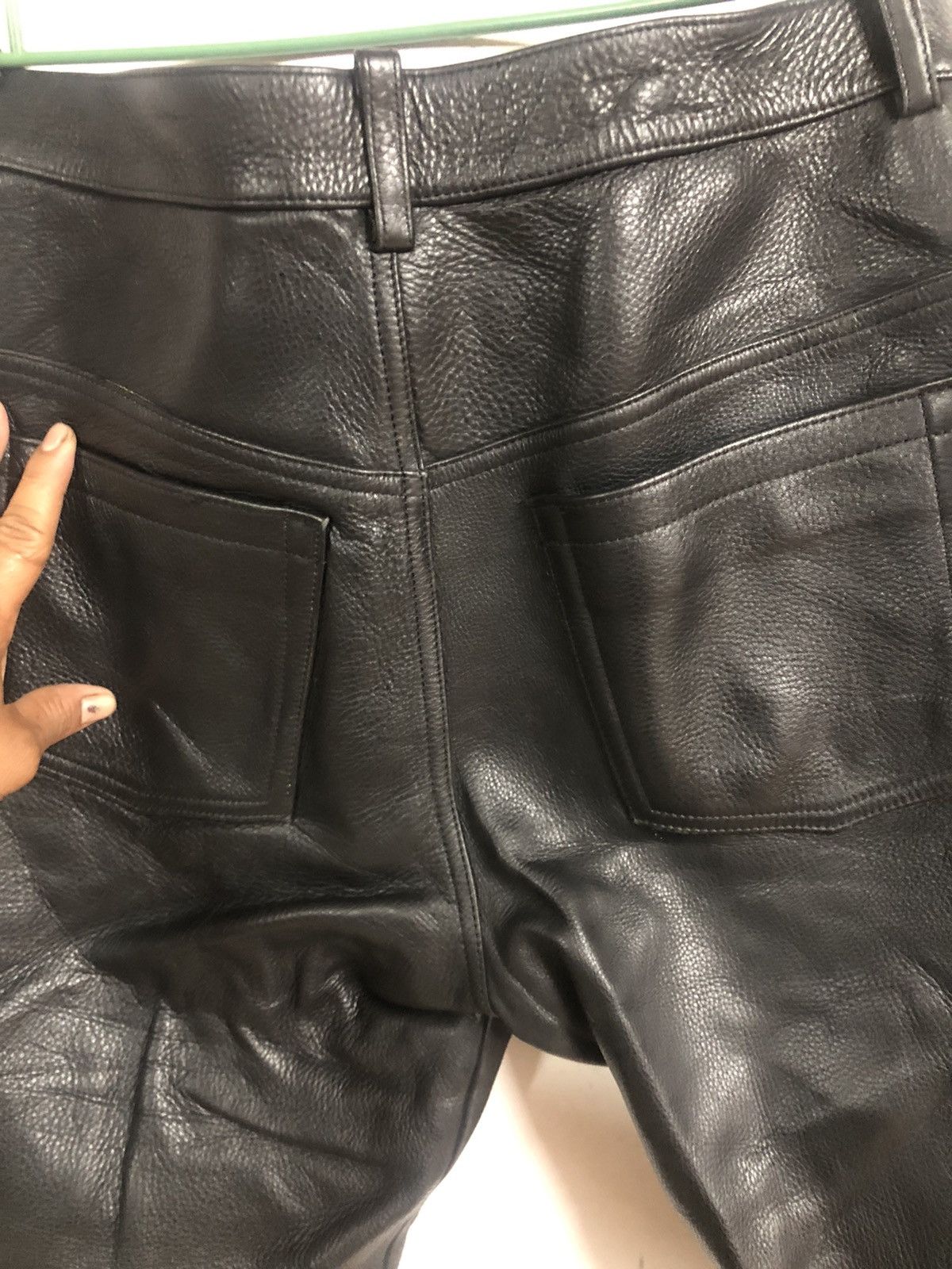 Japanese Brand Vintage 90’s Outlaw Tokyo Japan leather pants Size US 34 / EU 50 - 9 Thumbnail