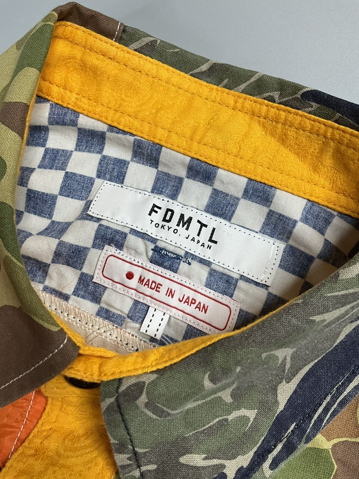 FDMTL FDMTL Boro Patchwork Rinse Shirt Size US L / EU 52-54 / 3 - 13 Thumbnail
