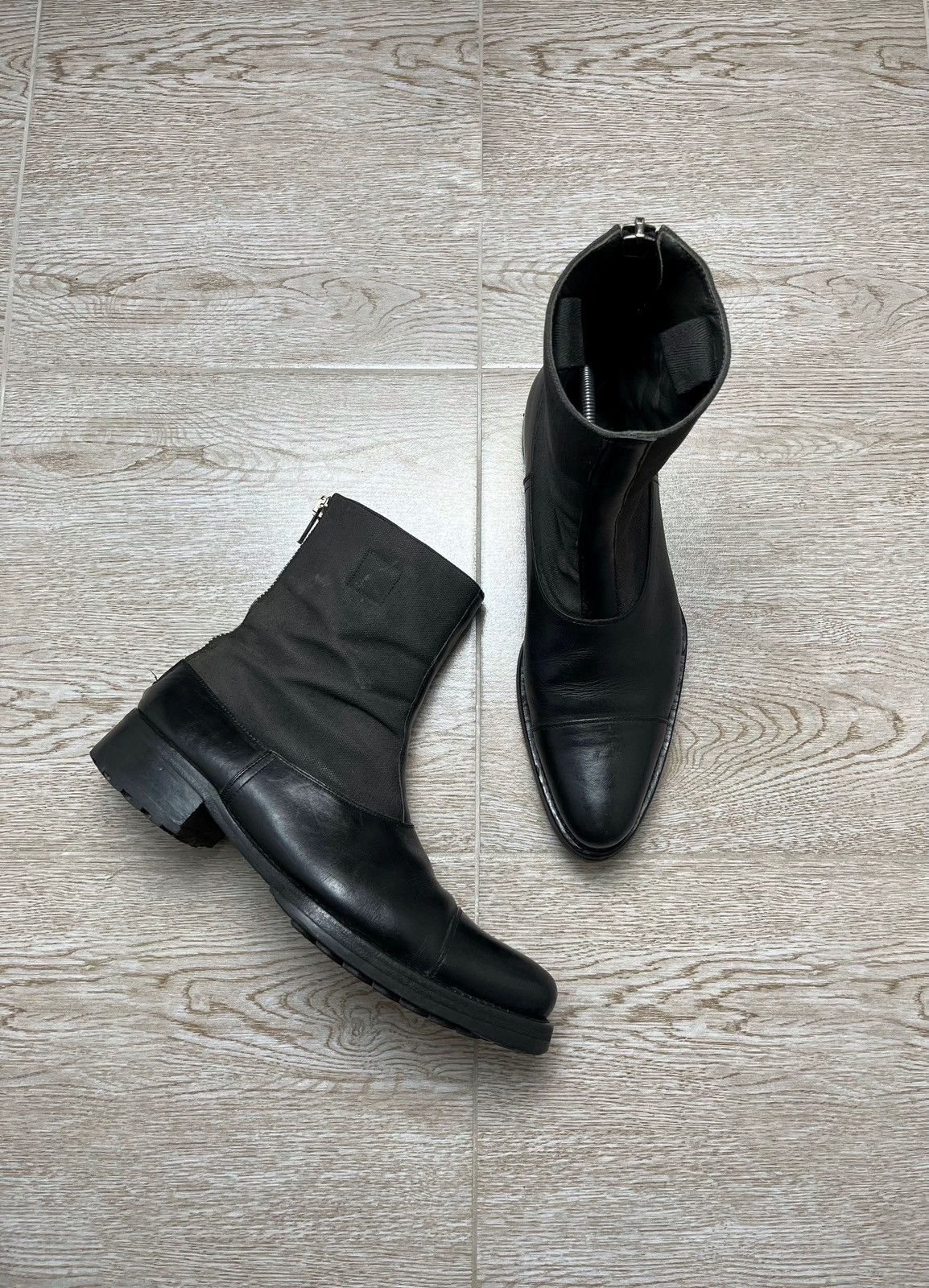Miu Miu Miu Miu Leather Ankle Zip Guidi Style Boots 00s Size US 9.5 / EU 42-43 - 1 Thumbnail