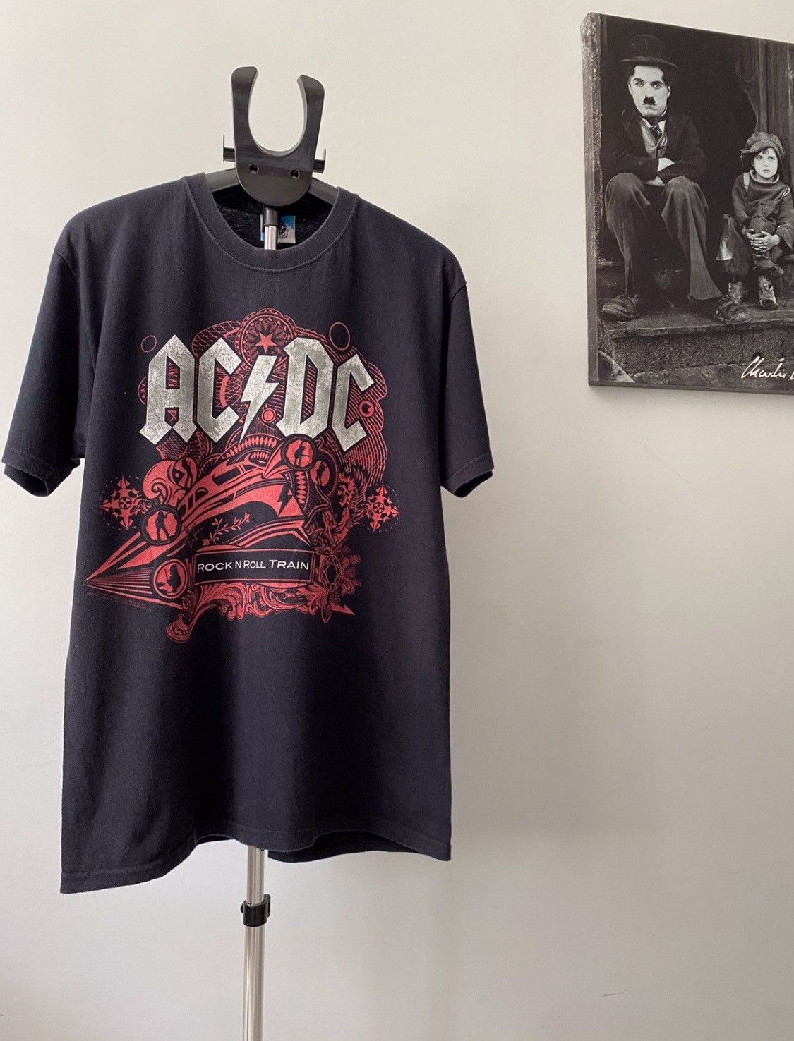 AC/DC × Band Tees × Vintage AC/DC Vintage Rock N Roll Train T Shirt Large Size US L / EU 52-54 / 3 - 1 Thumbnail