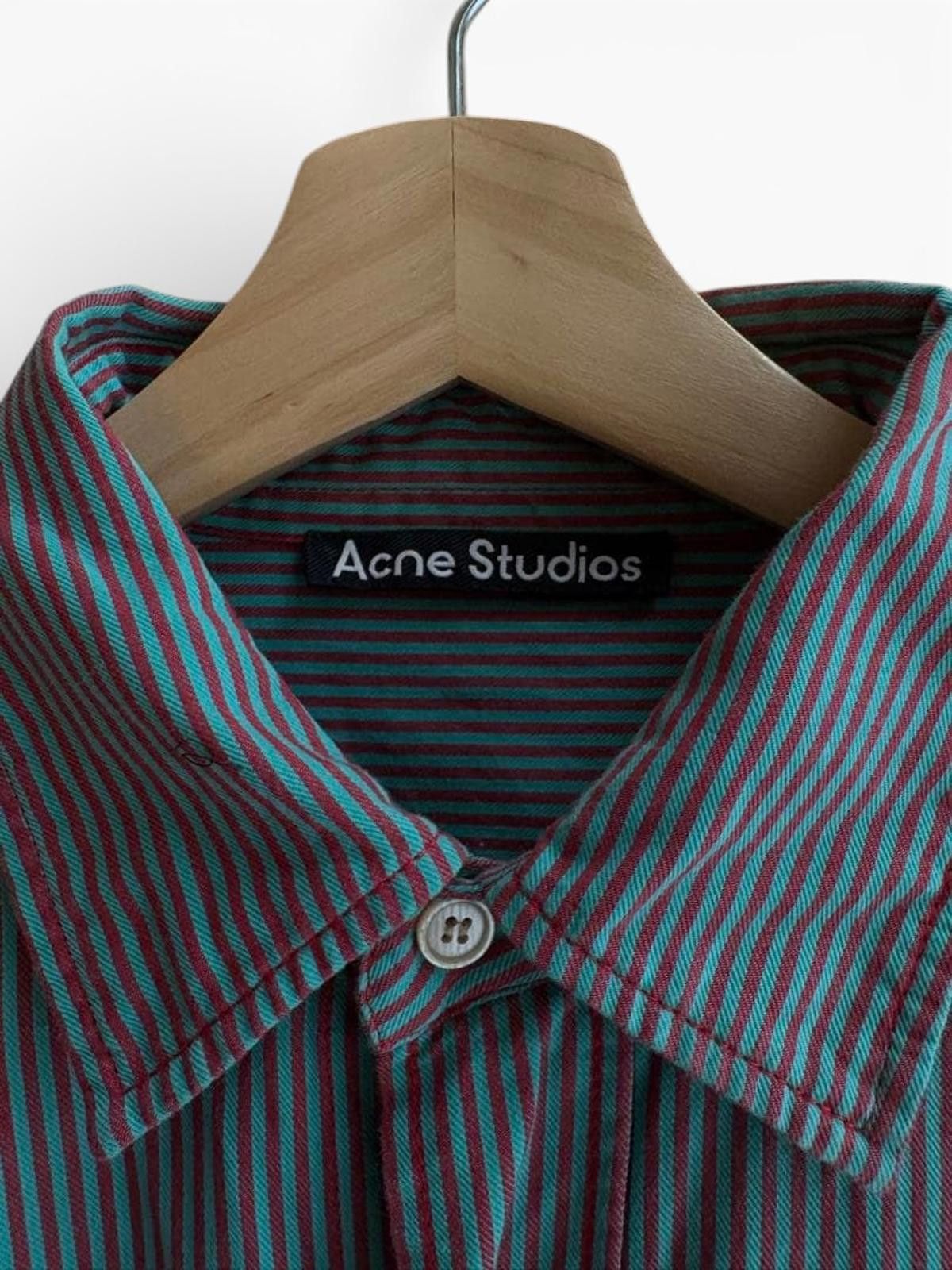 Acne Studios Acne Studios - Men's Striped Long Sleeve Shirt with Artistic Size US M / EU 48-50 / 2 - 3 Thumbnail