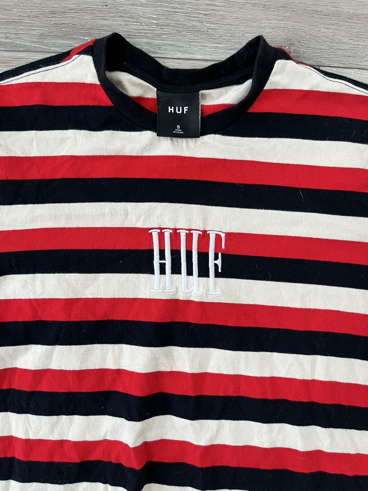 Huf Huf Striped T-Shirt Size US S / EU 44-46 / 1 - 4 Thumbnail