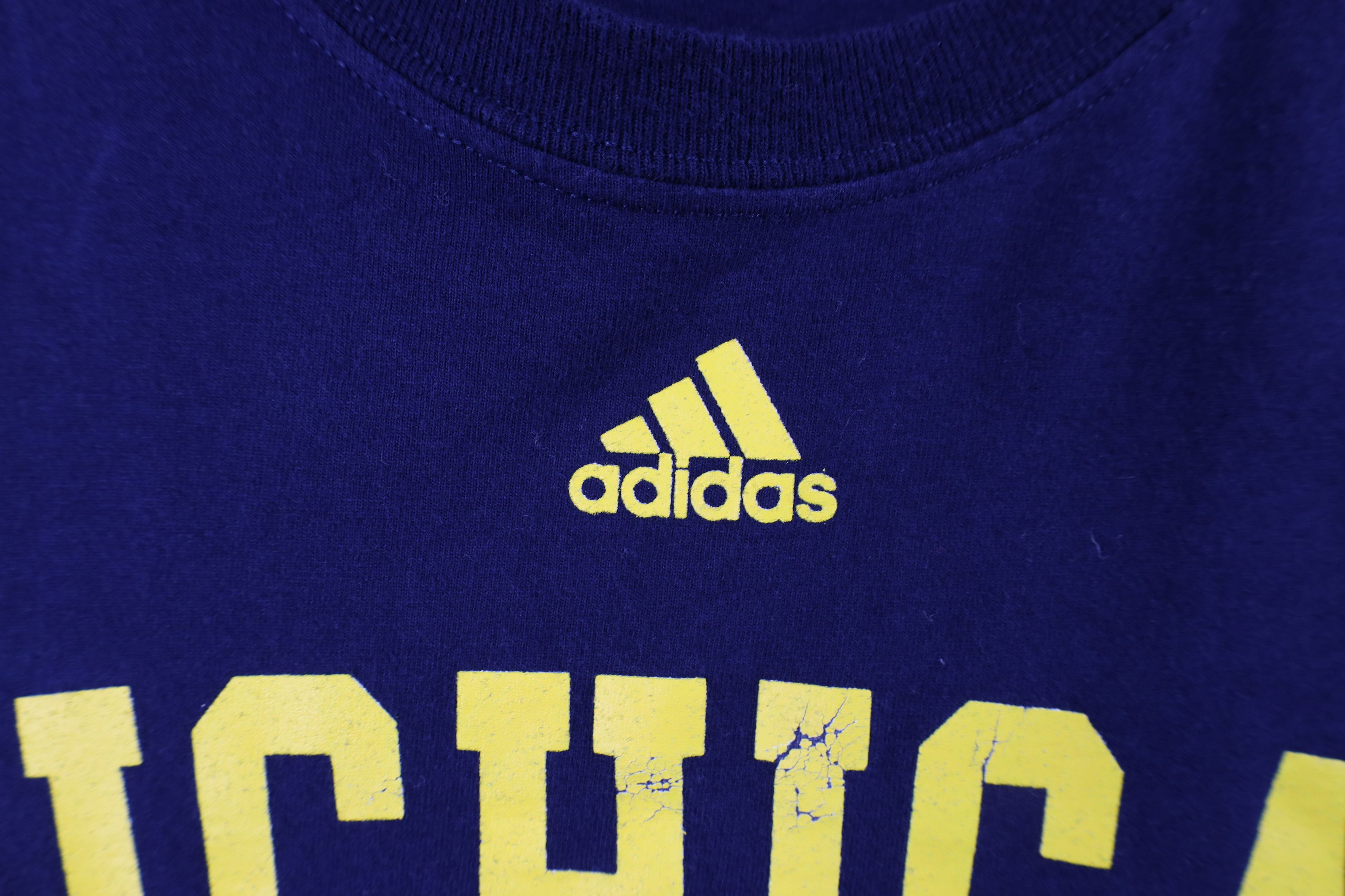 Adidas × Vintage Adidas University of Michigan Football Long Sleeve T-Shirt Size US XXL / EU 58 / 5 - 5 Thumbnail