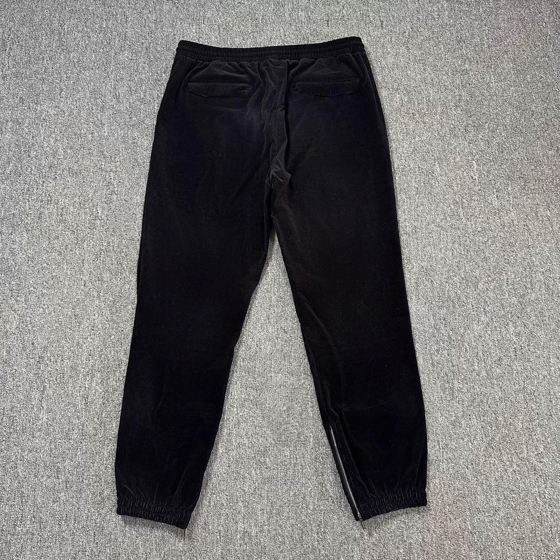 Dior Dior Black Corduroy Side Zip Drawstring Sweatpants 48 Size US 32 / EU 48 - 4 Thumbnail