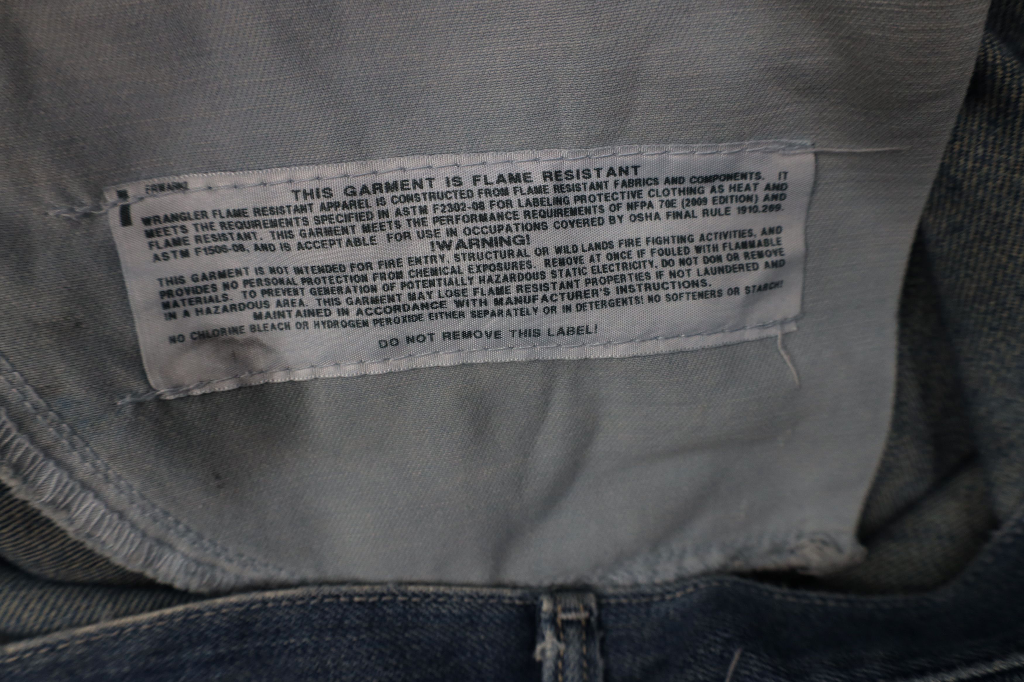 Wrangler Wrangler FR 20X Fire Flame Resistant Wide Leg Denim Jeans Size US 38 / EU 54 - 12 Thumbnail