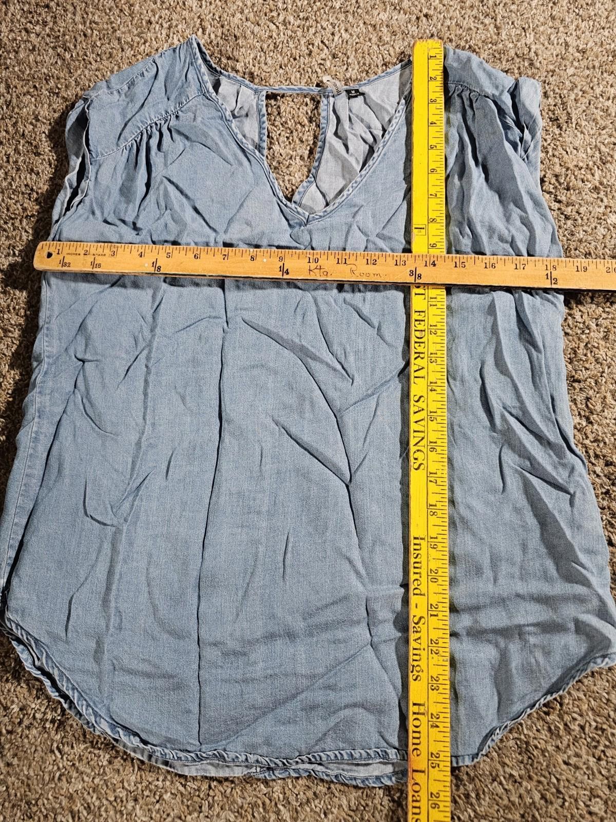 Designer Heart Soul Sleeveless Blue Denim Style M Top Size M / US 6-8 / IT 42-44 - 2 Thumbnail