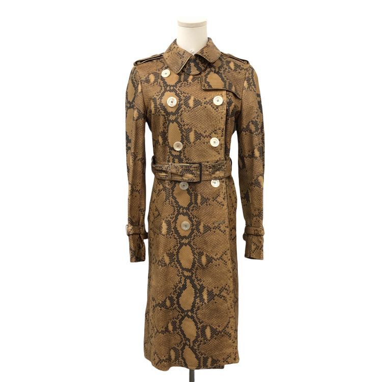 Gucci Gucci Snakeskin Print Trench Coat Size 42 Size M / US 6-8 / IT 42-44 - 1 Thumbnail