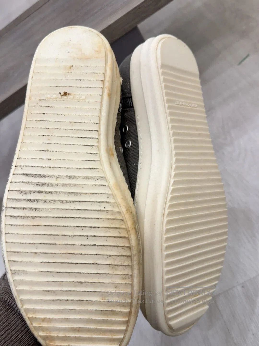 Rick Owens Drkshdw Rick Owens High-Top Canvas Sneakers. Size US 10 / EU 43 - 2 Thumbnail