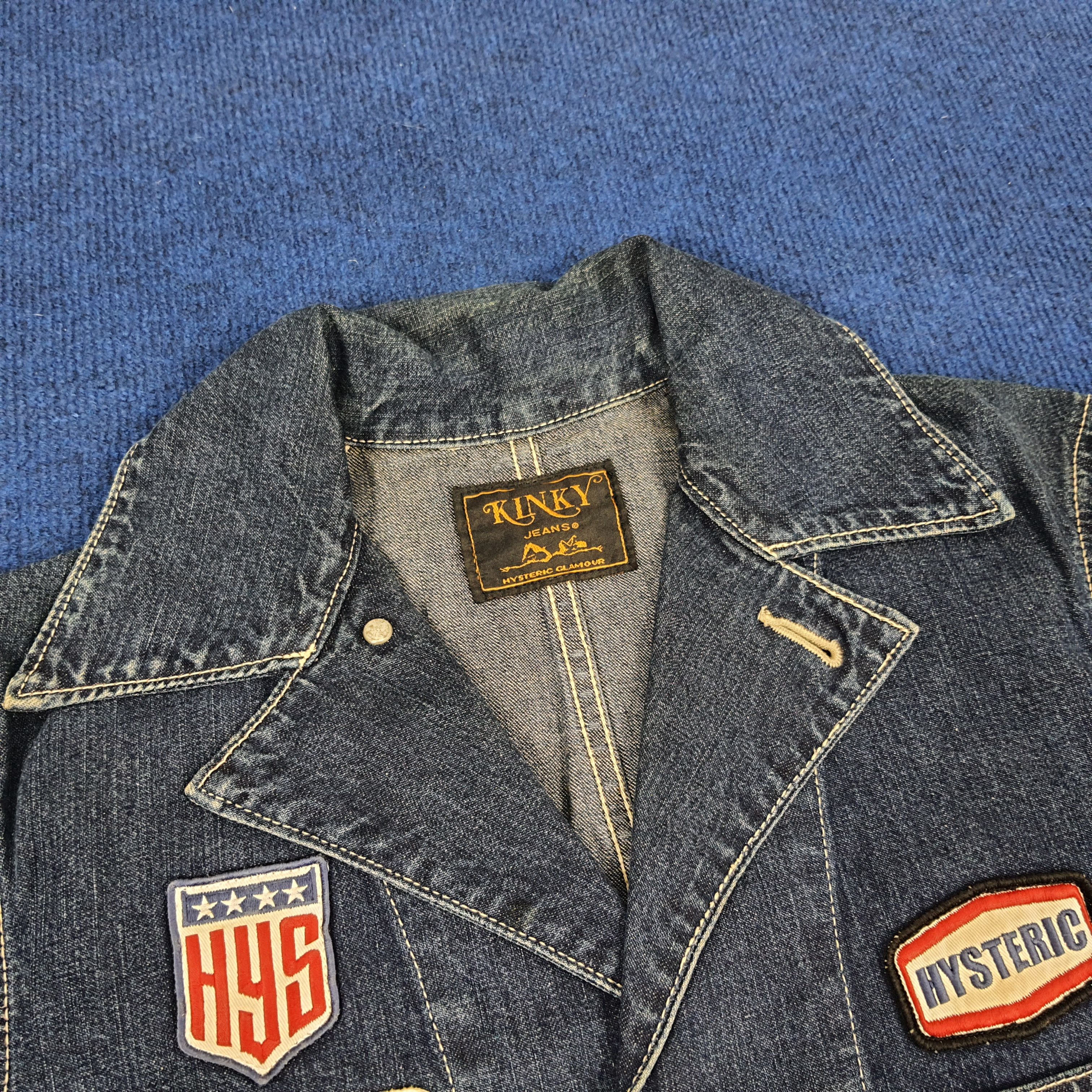 Hysteric Glamour Vintage Hysteric Glamour Patches Japan Denim Jacket C129N14 Size US S / EU 44-46 / 1 - 4 Thumbnail