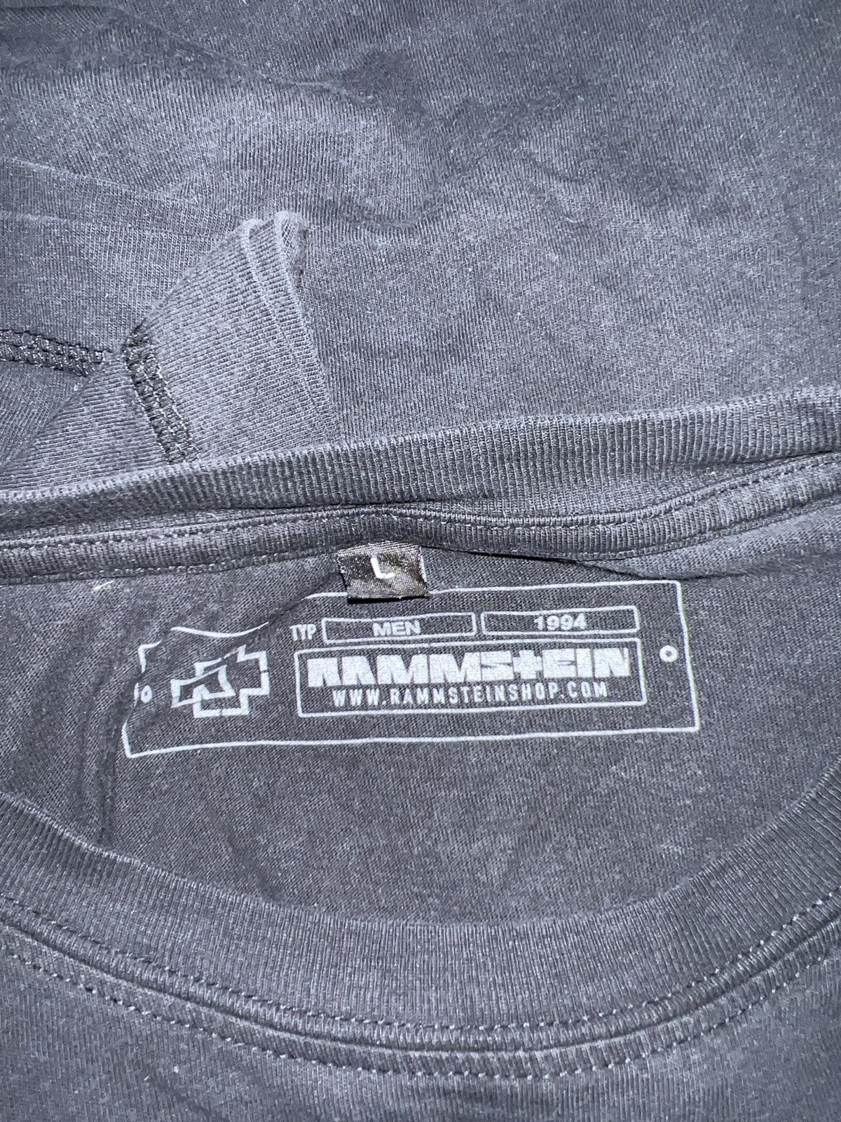 Band Tees × Vintage Mens Vintage Rammstein T Shirt rock band tee y2k rare Size US L / EU 52-54 / 3 - 5 Thumbnail