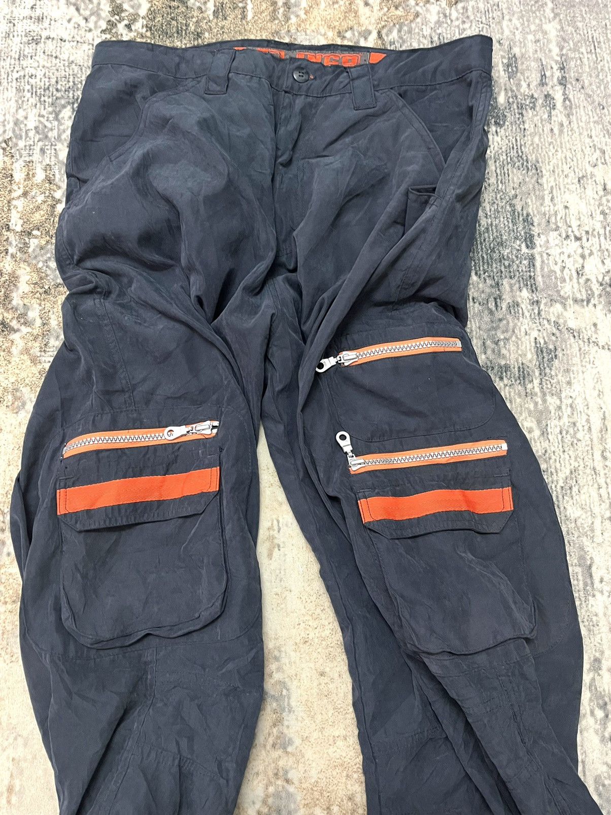 JNCO Jnco track Pant Cargo Side Pocket Vintage Baggy Size US 30 / EU 46 - 4 Thumbnail