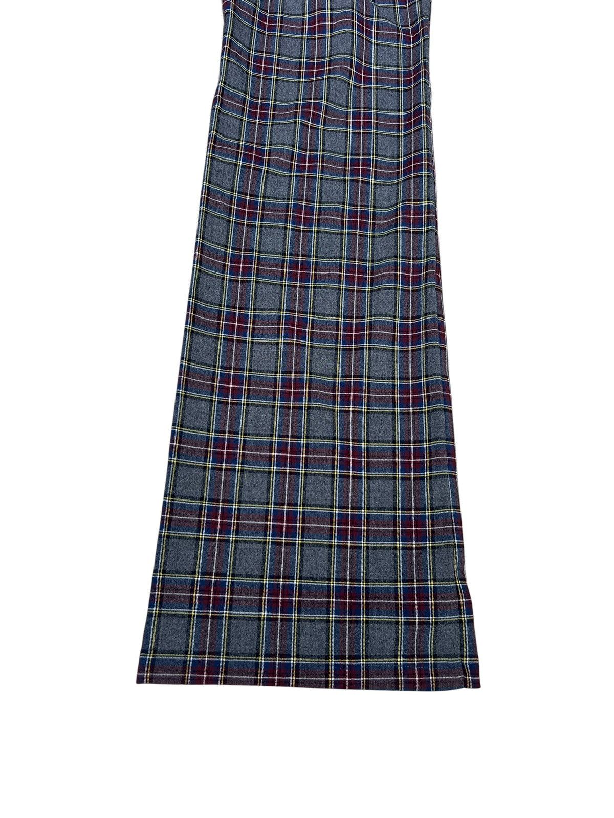 PPFM Vintage PPFM Rayon Polyester Blend Stretch Tartan Flare Pant Size US 31 - 17 Thumbnail