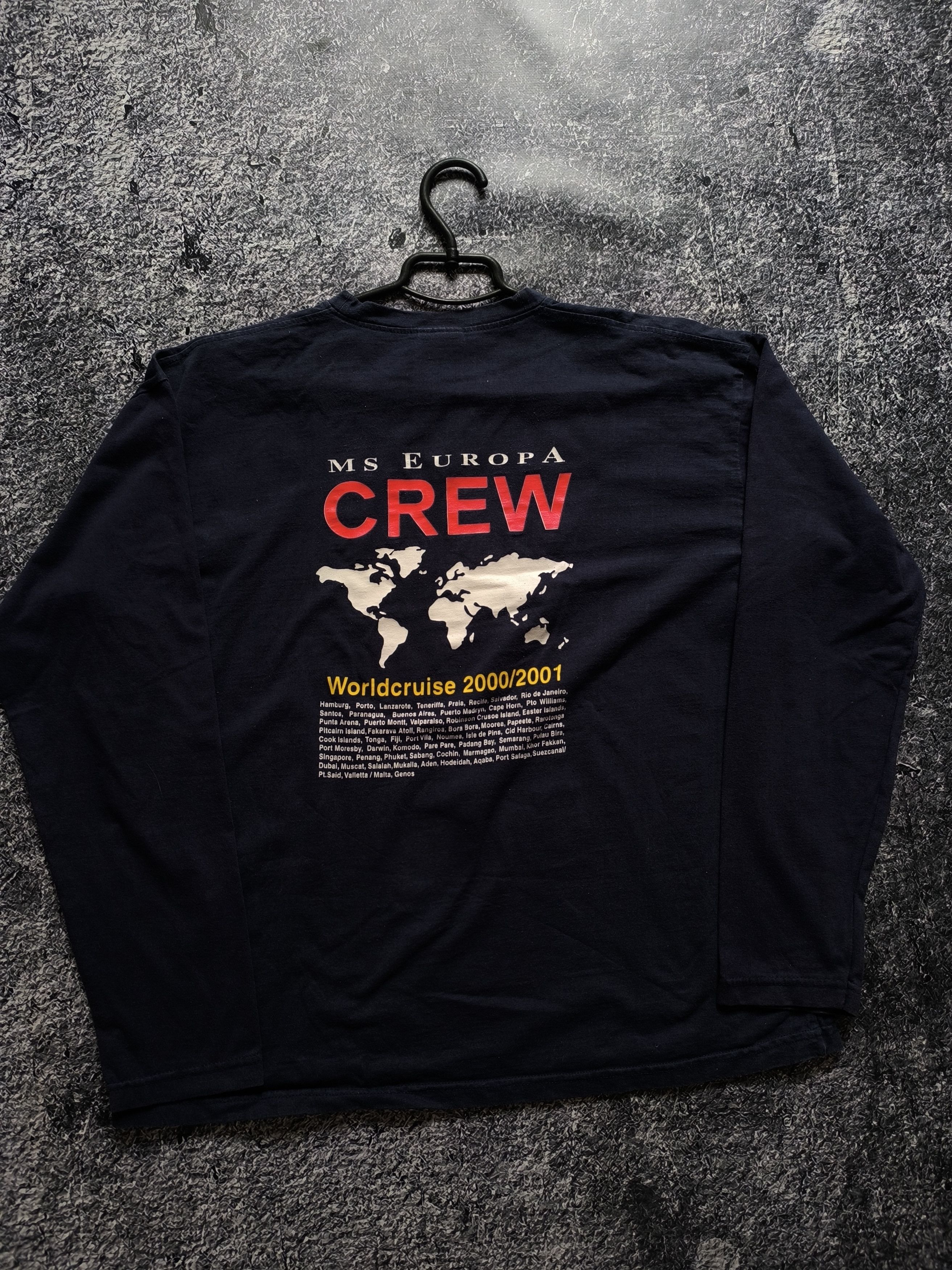 Vintage Vintage t-shirt Terror world wide crew 90s Size US M / EU 48-50 / 2 - 2 Thumbnail