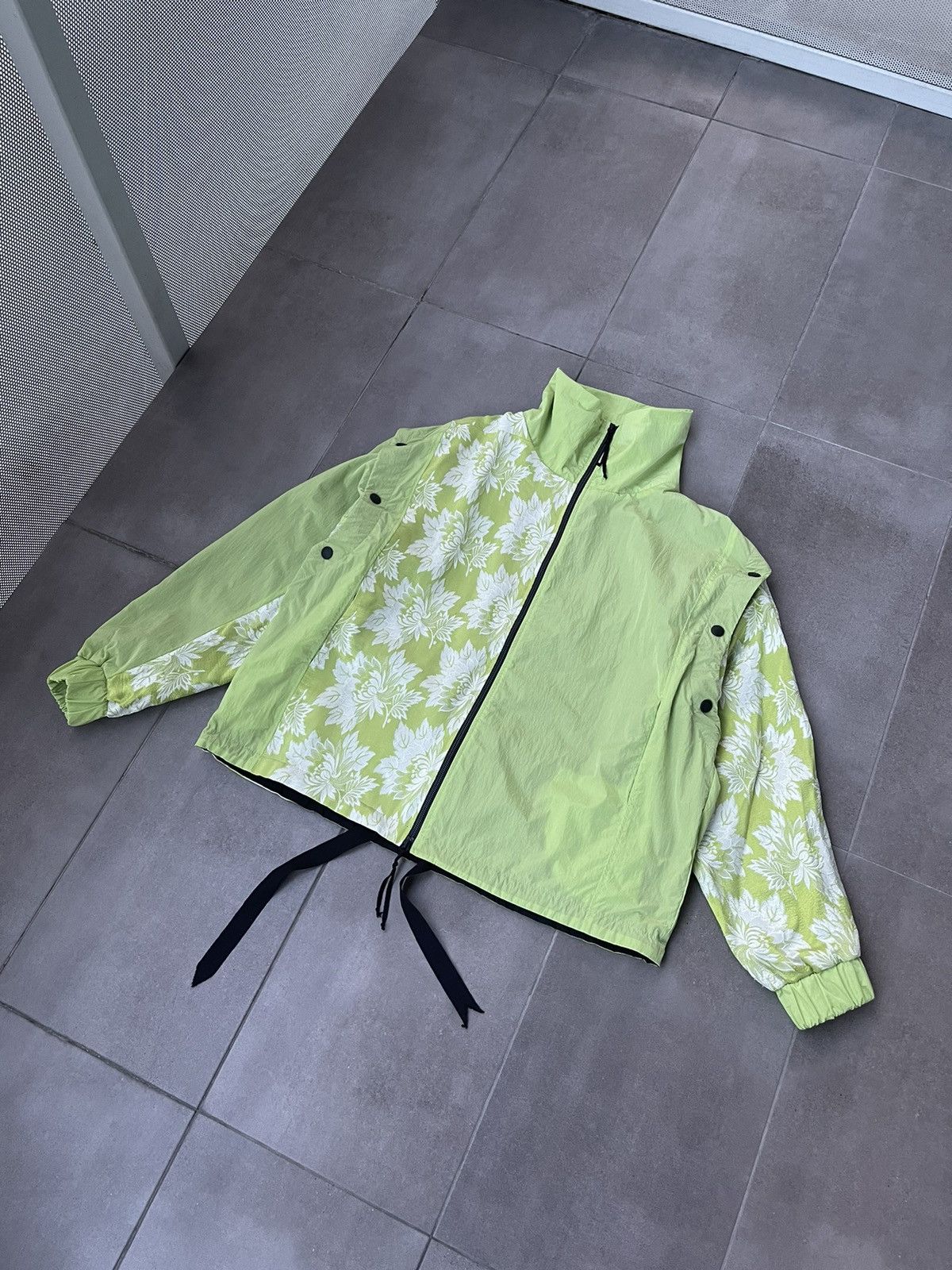 Japanese Brand !DS! AW22 Zsigmond Kassa Acid Green Jacket Coat Size US M / EU 48-50 / 2 - 11 Thumbnail