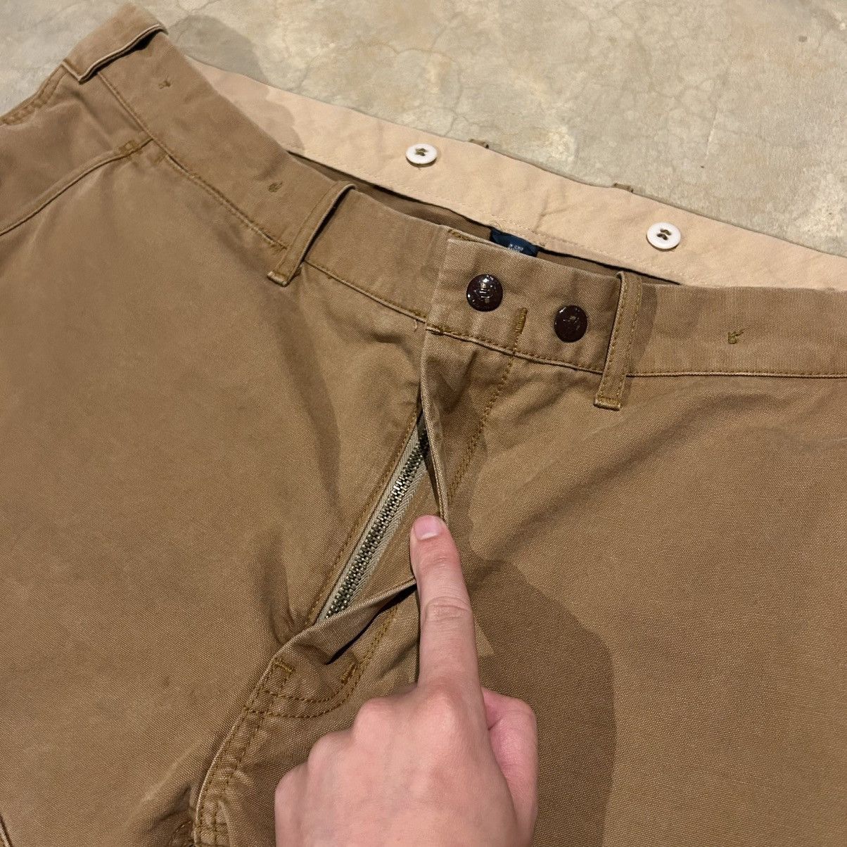 Polo Ralph Lauren × Ralph Lauren × Vintage Vintage 2000s Polo Ralph Lauren Hunting Canvas Pants Rare Size US 40 / EU 56 - 4 Thumbnail