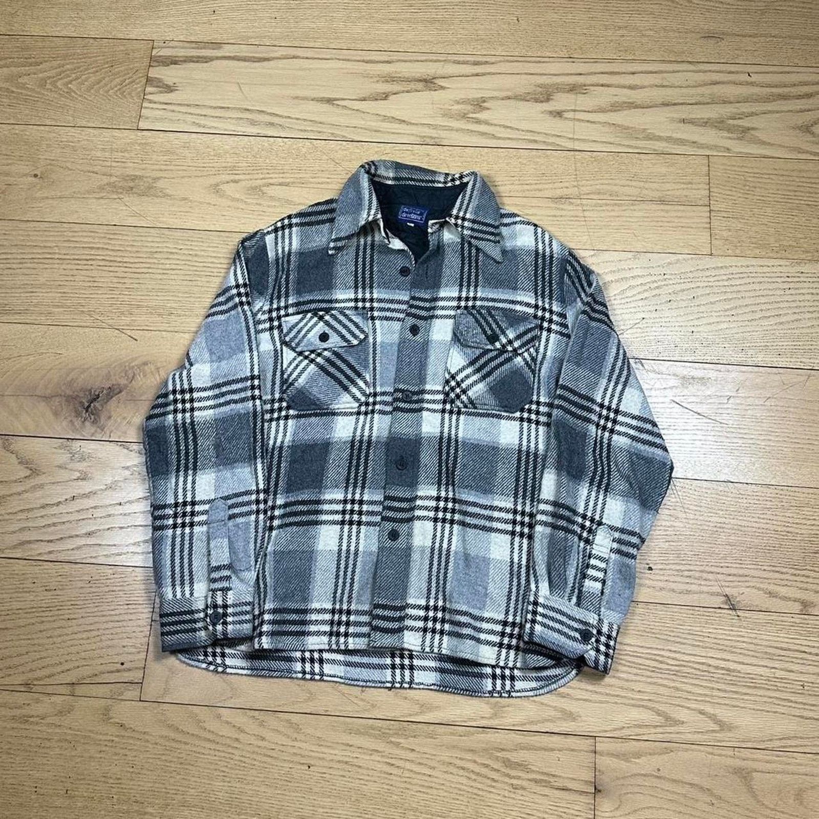 Vintage Vintage flannel plaid button up shirt Size US L / EU 52-54 / 3 - 1 Thumbnail