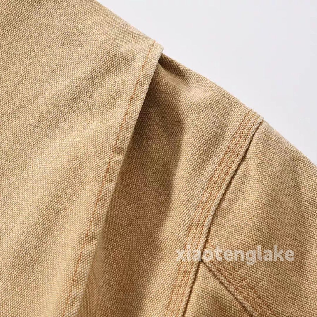 Designer Utility Washed faded loose carpenter work jacket Size US XL / EU 56 / 4 - 6 Thumbnail