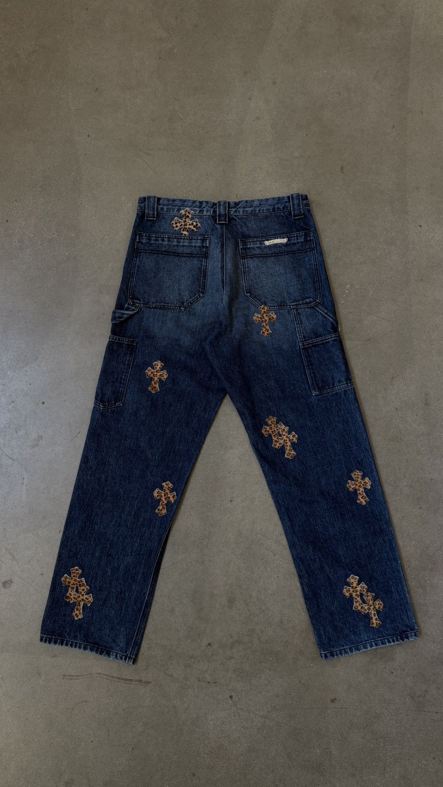 Chrome Hearts RARE!!Chrome Hearts Turbo Diesel Cross Patch Carpenter Jeans Size US 32 / EU 48 - 10 Thumbnail