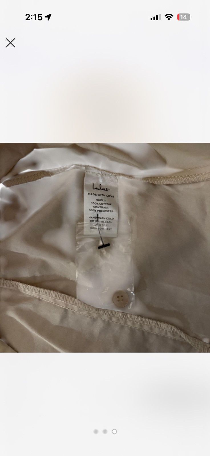 Lulus Cream and white sleeveless blouse Size M / US 6-8 / IT 42-44 - 3 Thumbnail