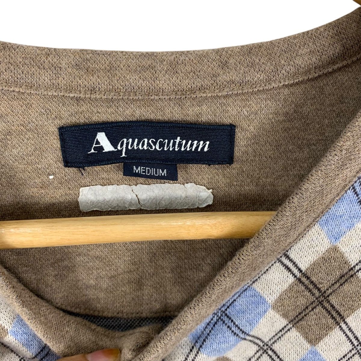 Aquascutum Vintage AQUASCUTUM LONDON Argyle Nova Checks Sweatshirt Size M / US 6-8 / IT 42-44 - 9 Thumbnail