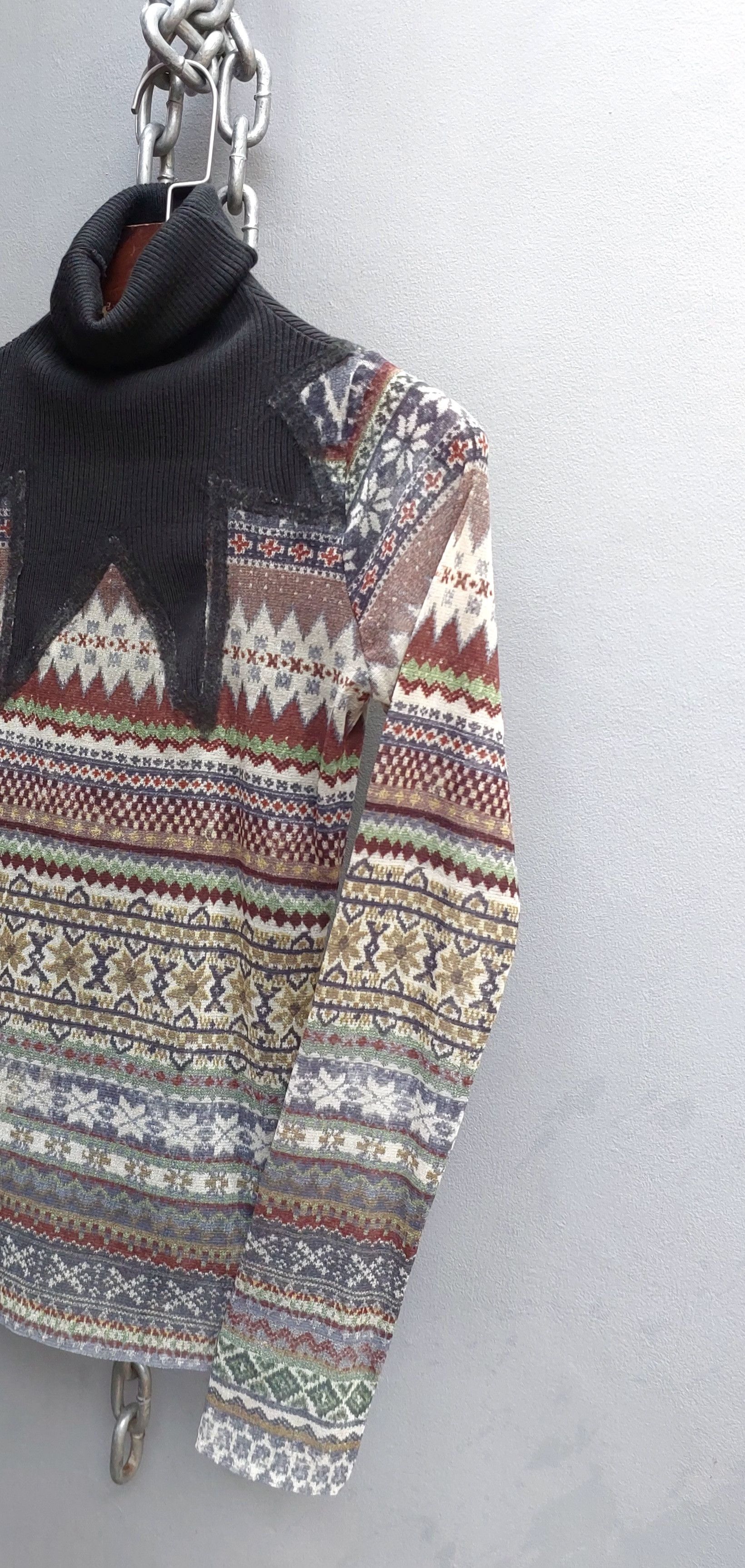Jean Paul Gaultier Jean Paul Gaultier Tribal Print Mesh Top and Skirt Set Size XL / US 12-14 / IT 48-50 - 7 Thumbnail