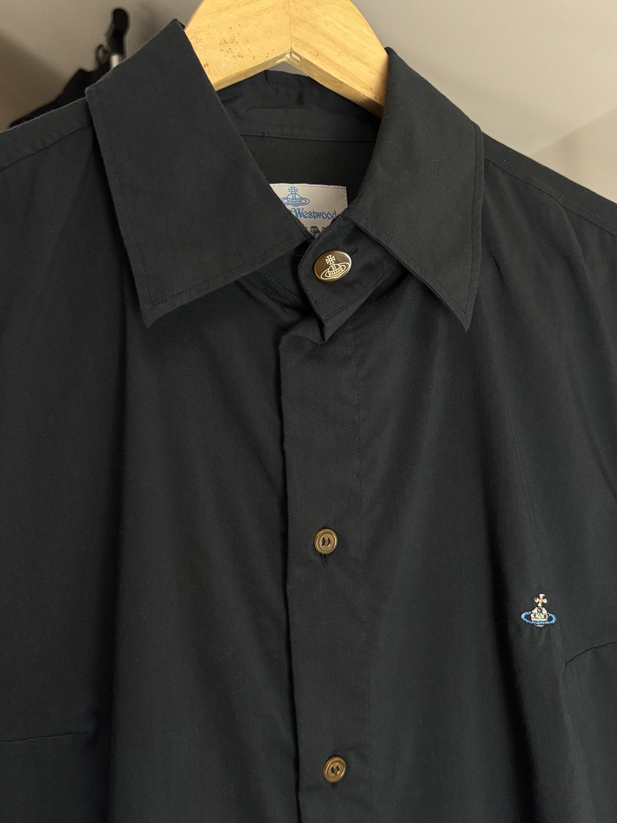 Vivienne Westwood Vivienne Westwood Dark Navy Button Up Luxury Vintage Shirt Size US XL / EU 56 / 4 - 3 Thumbnail