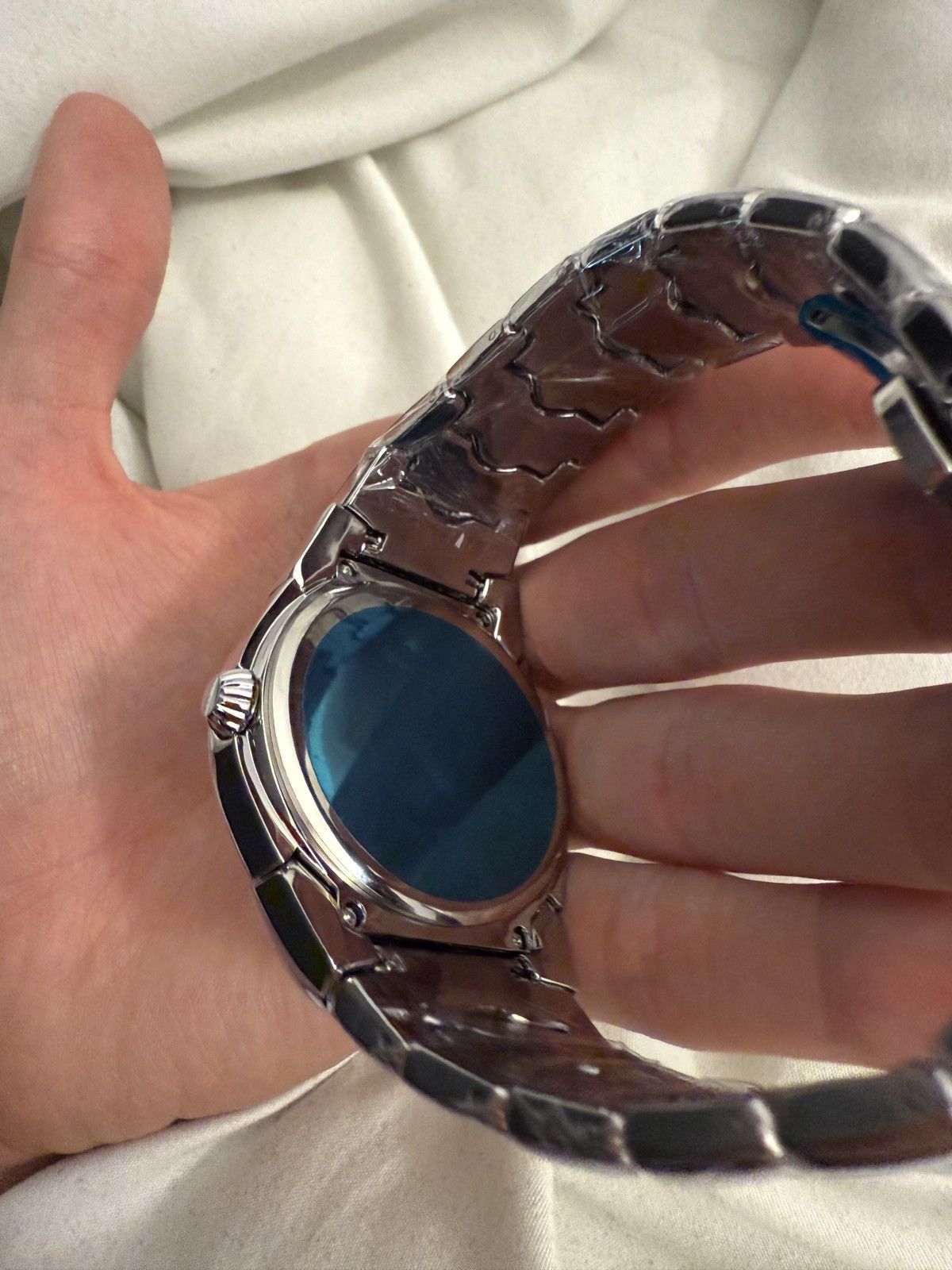 Vintage Futuristic Y2K Liquid Metal Armoured Watch stainless steel Size ONE SIZE - 8 Thumbnail