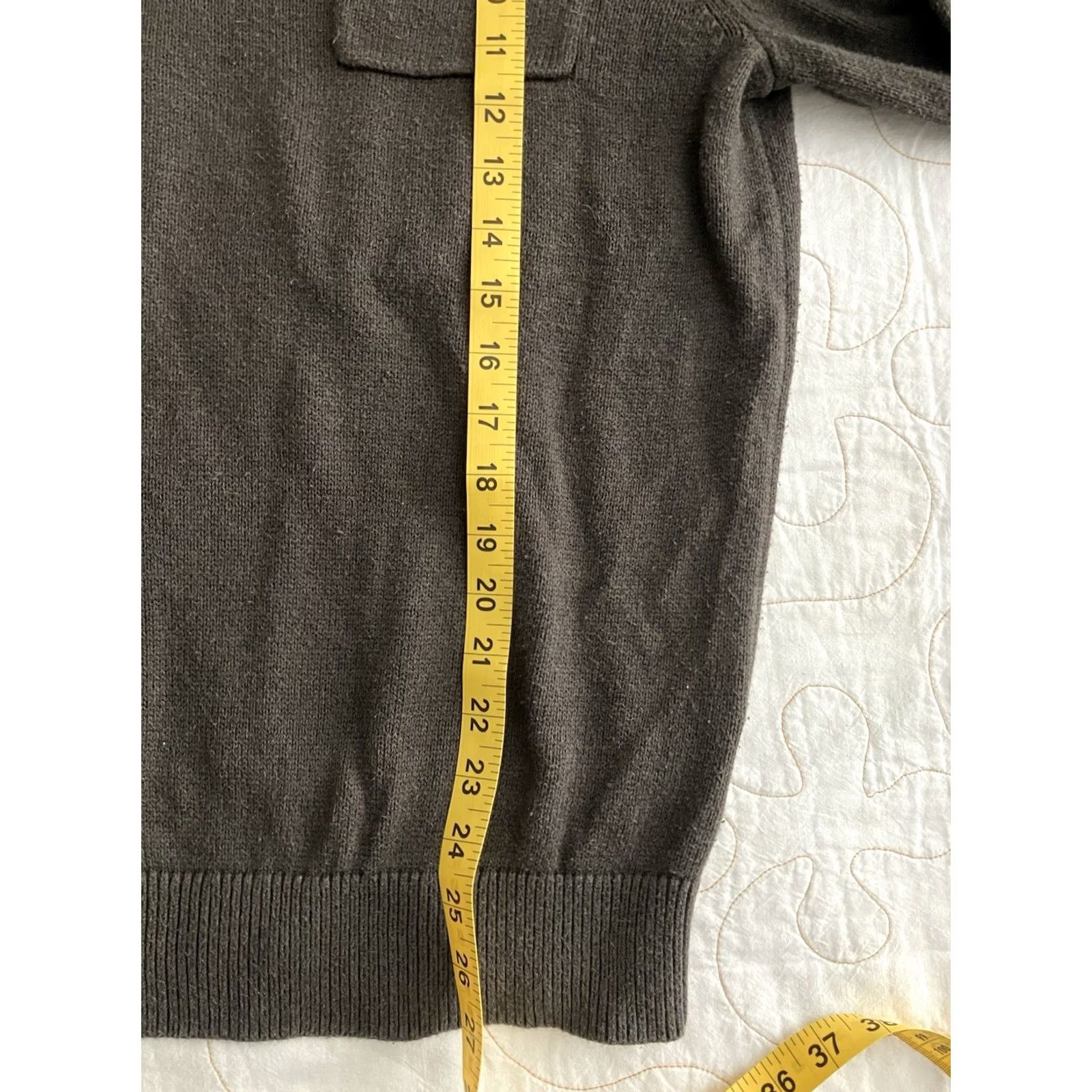 Banana Republic Banana Republic Sweater Mens M Brown Mock Neck Button Henley Pockets Knit Cotton All Seasons Size US M / EU 48-50 / 2 - 3 Thumbnail