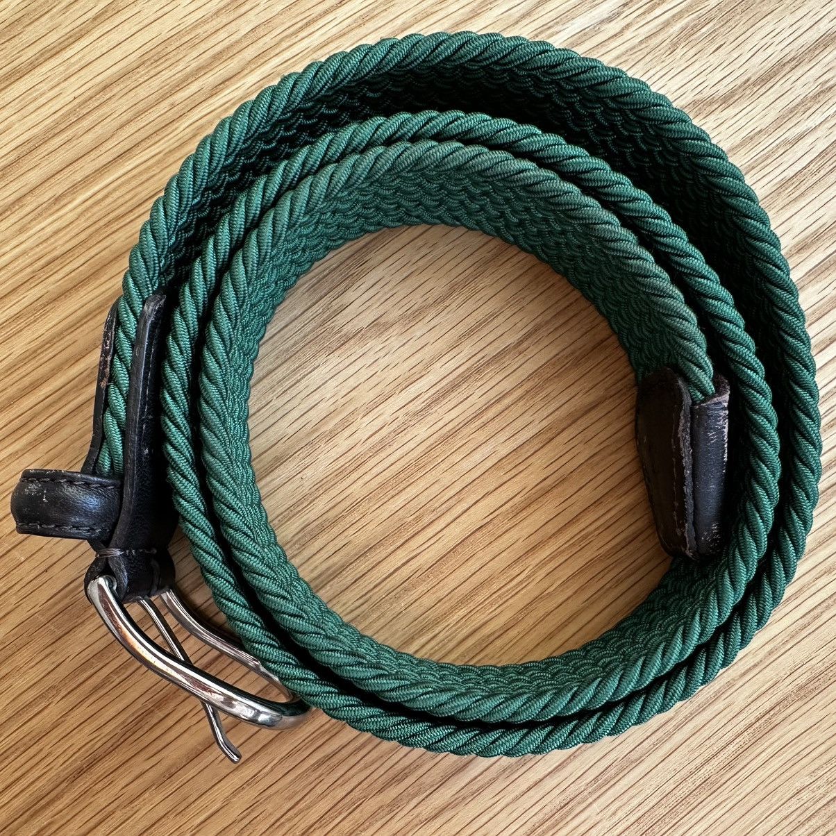 Andersons Anderson‘s Woven Belt Green Size 36 - 2 Thumbnail