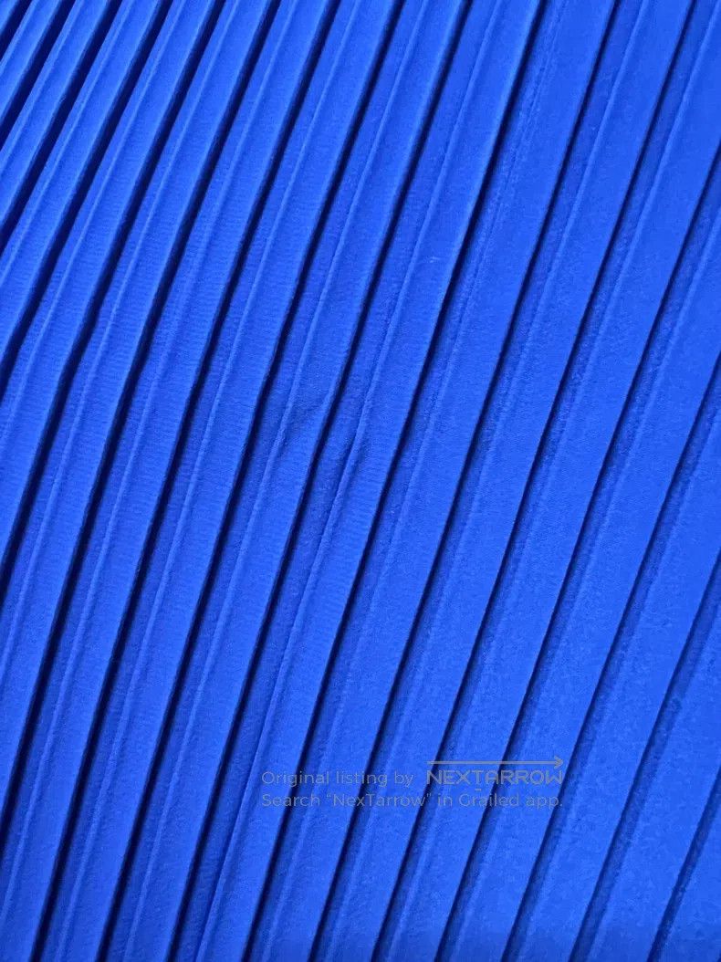 Issey Miyake Issey Miyake Blue-purple Pleated Top Size M / US 6-8 / IT 42-44 - 4 Thumbnail