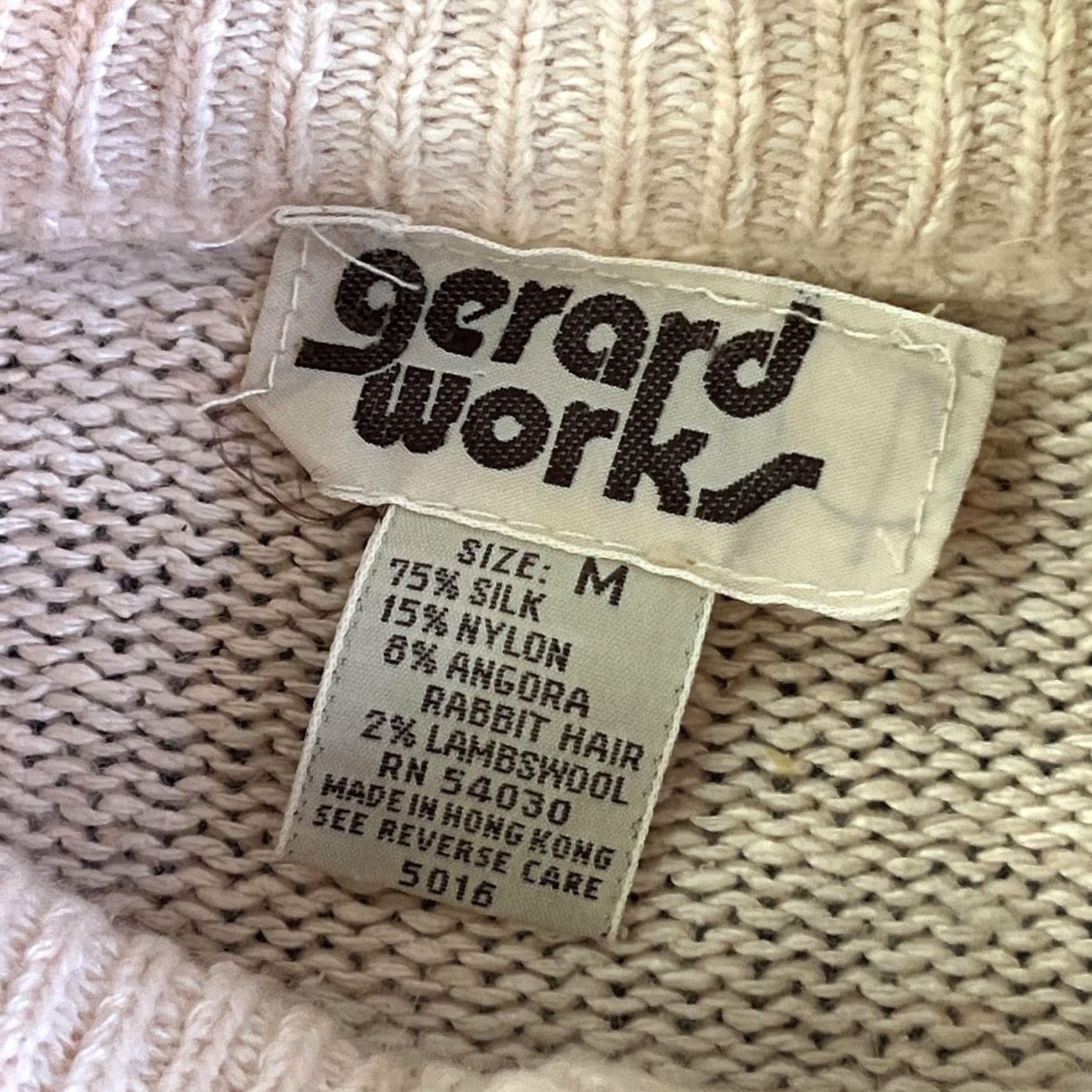 Pinko VINTAGE Gerard Works Cardigan Sweater Womens Medium Pink Mock Neck Hong Kong Size M / US 6-8 / IT 42-44 - 3 Thumbnail
