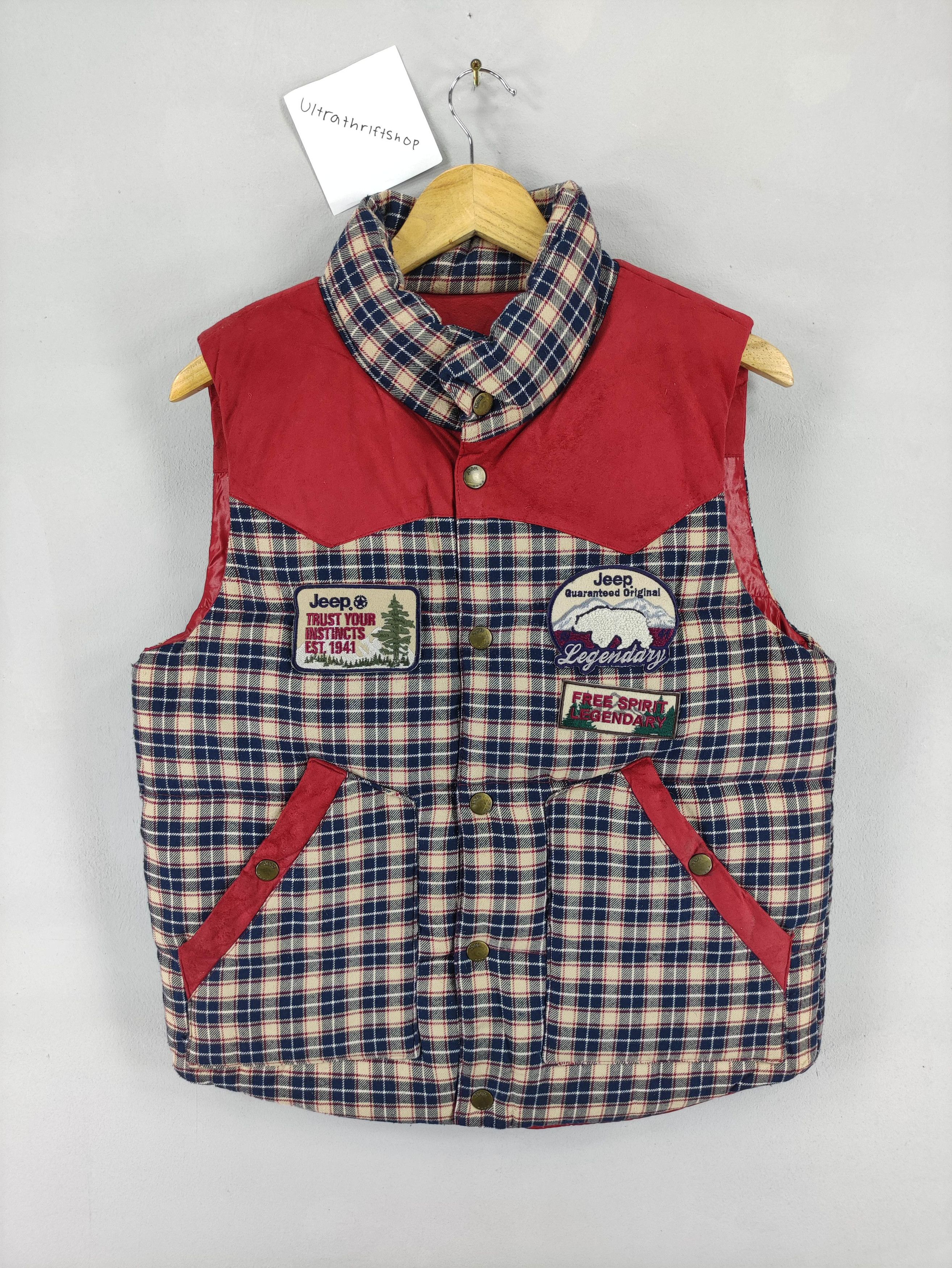 Jeep Vintage Jeep Pacth Vest Reversible Snap Button Puffer Size US M / EU 48-50 / 2 - 1 Thumbnail
