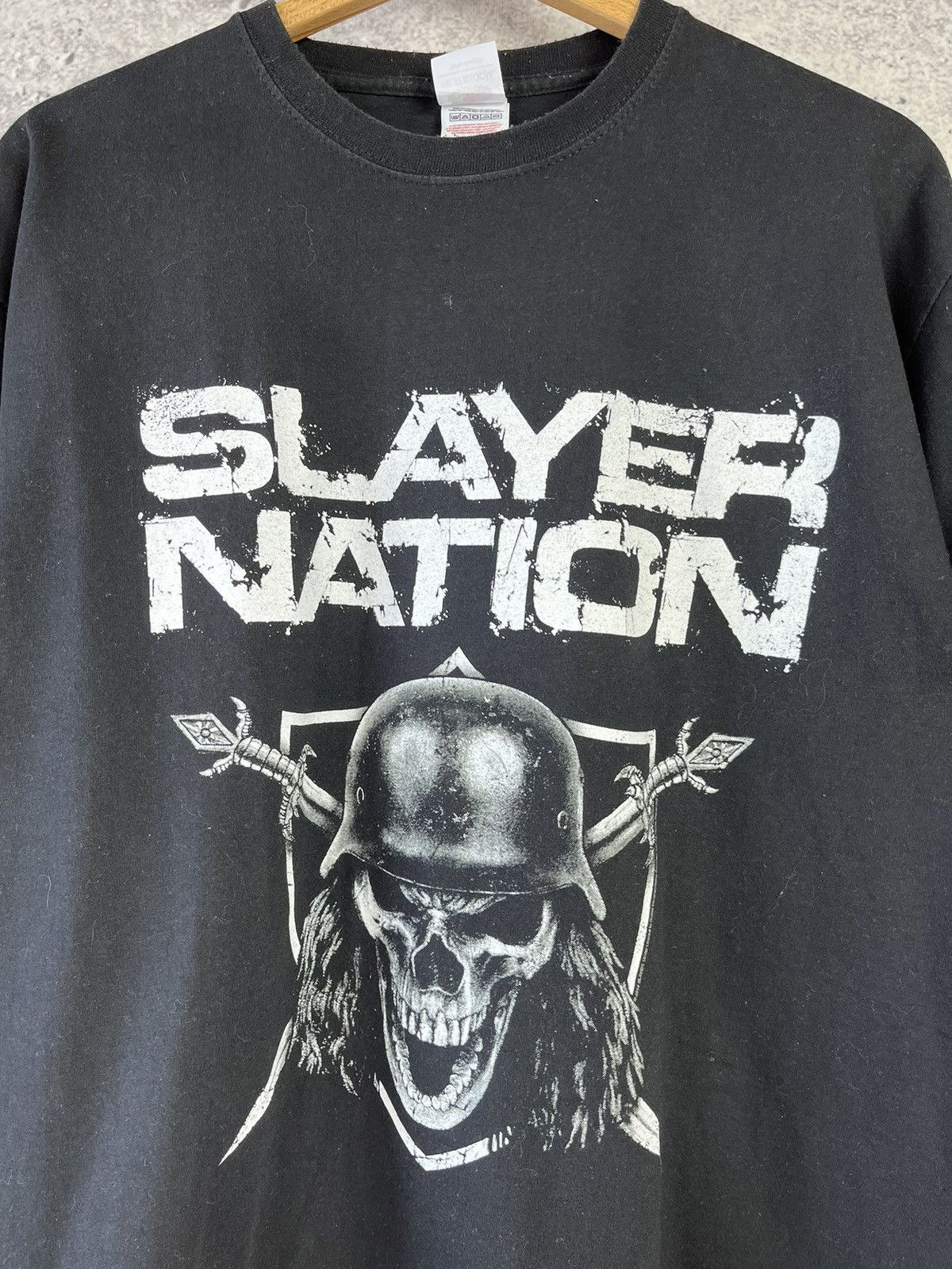 Band Tees × Vintage Slayer - world tour skull merch t-shirt B Size US L / EU 52-54 / 3 - 2 Thumbnail