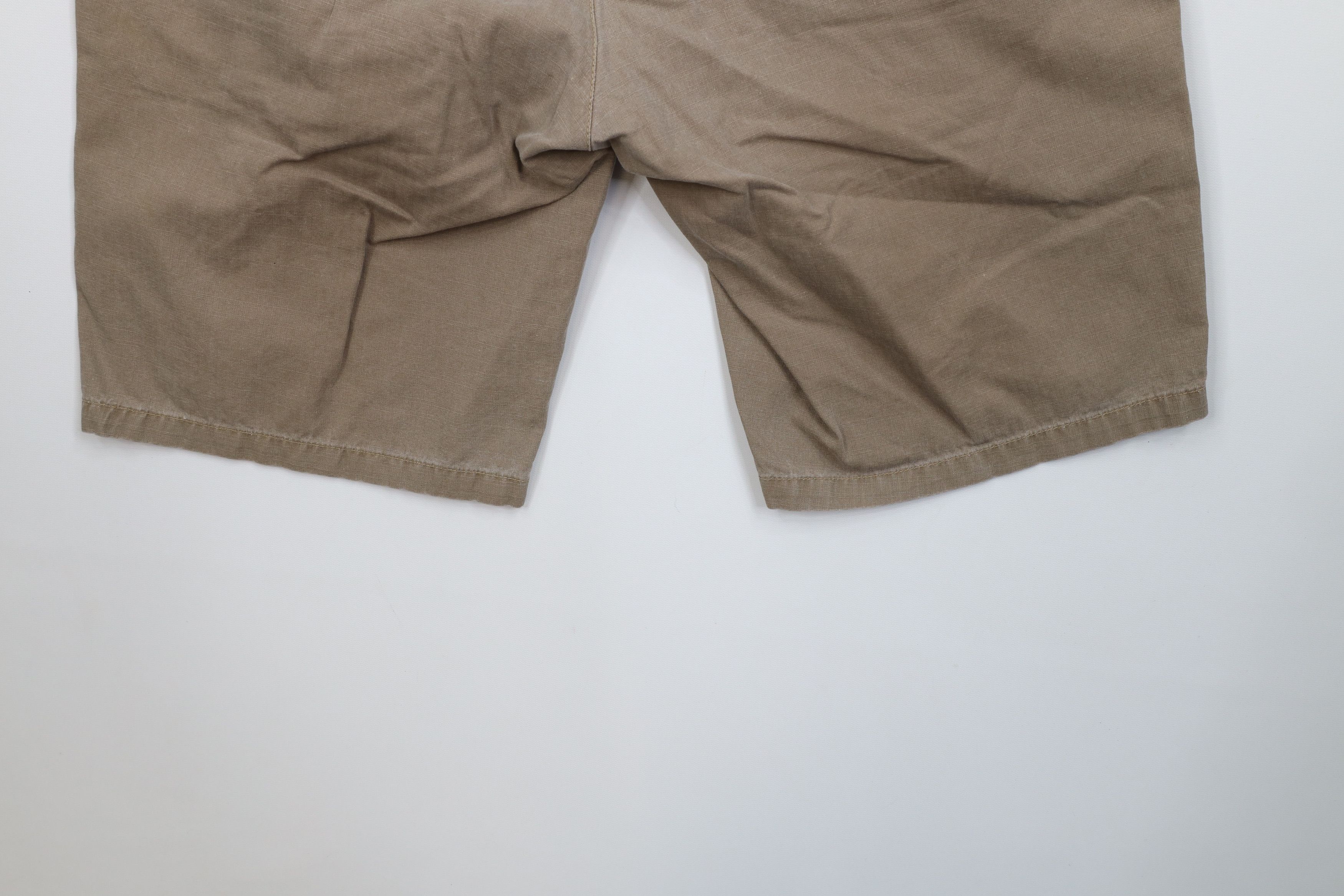 Oakley Vintage Oakley O Logo Ripstop Above Knee Shorts Brown Cotton Size US 34 / EU 50 - 15 Thumbnail