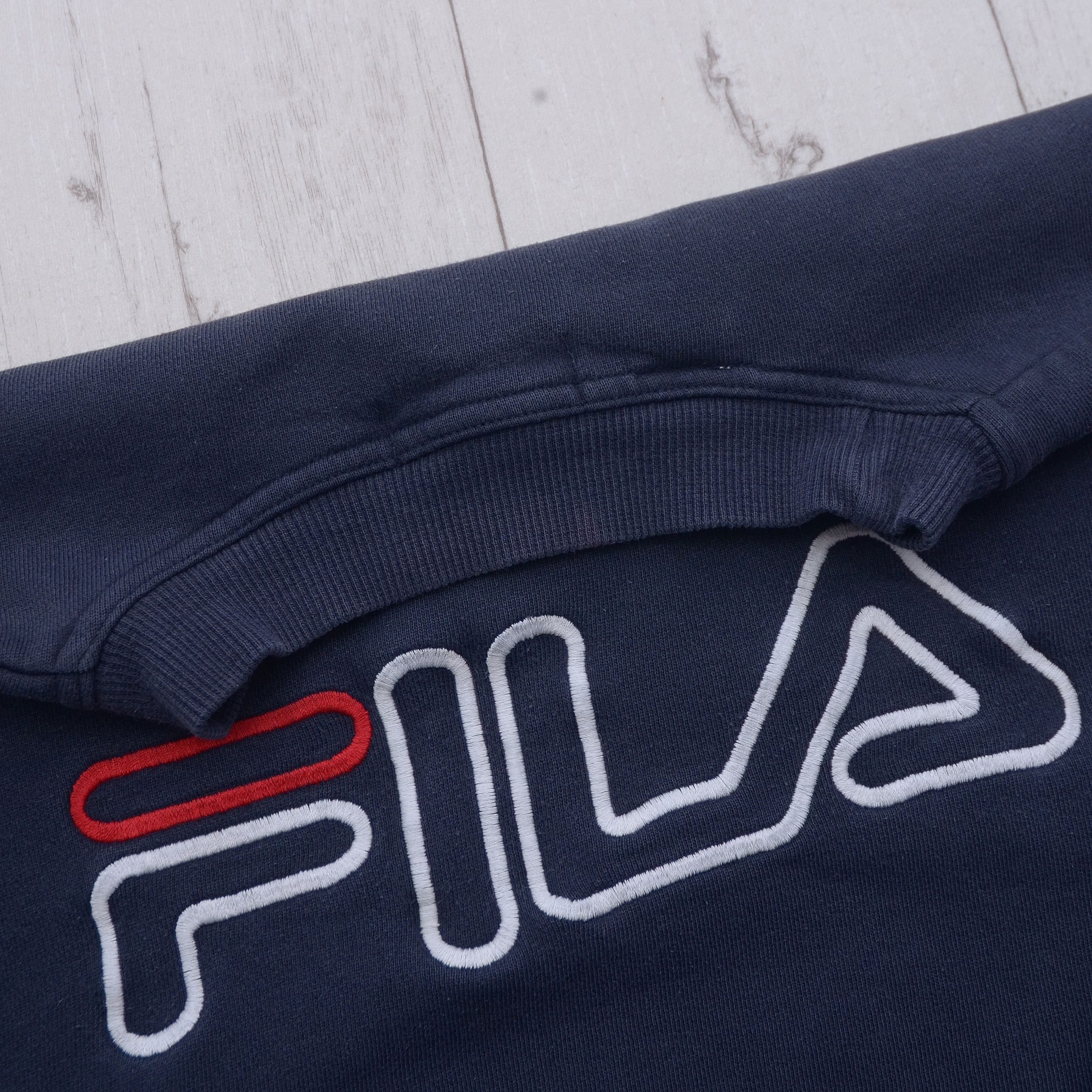 Fila × Vintage Vintage Fila Sweatsirt Size L Oversized Worn Big Logo Y2K Size US L / EU 52-54 / 3 - 8 Thumbnail