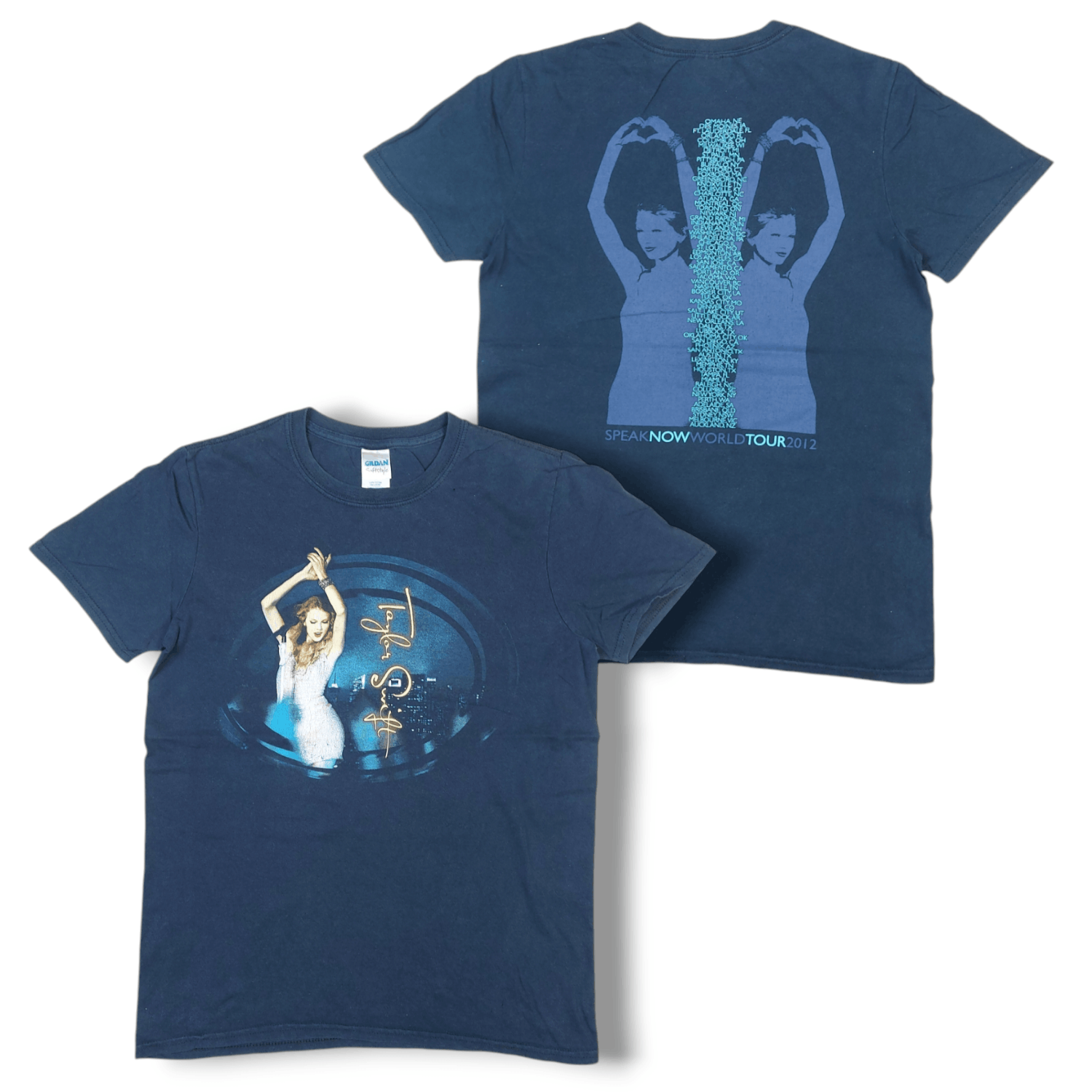 Band Tees × Vintage Taylor Swift Speak Now World Tour 2012 Double-Sided TEE Size US S / EU 44-46 / 1 - 1 Thumbnail