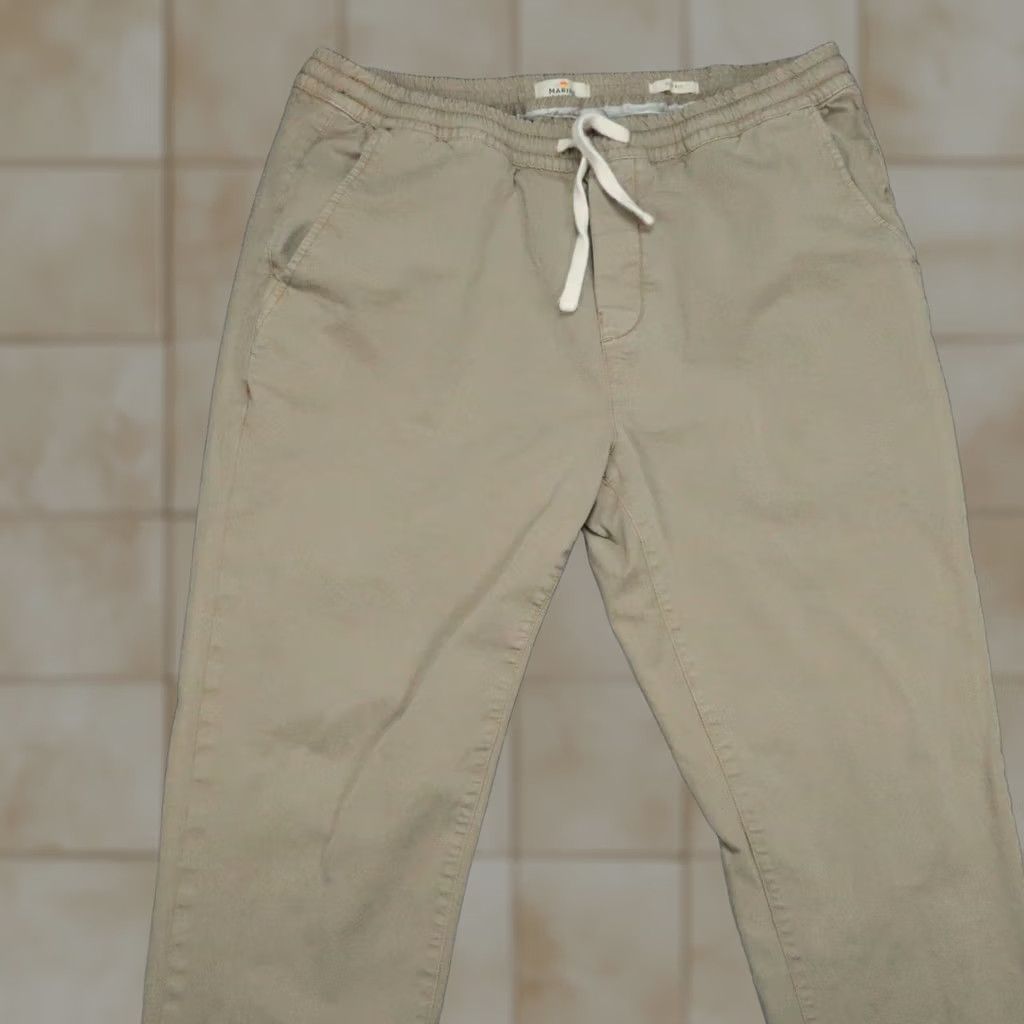 Marine Layer Marine Layer Pants Mens XL Beige Slim Fit Chino Casual Workwear Pockets Stretch Flat Front 32in Inseam Denim? Size US 36 / EU 52 - 1 Thumbnail